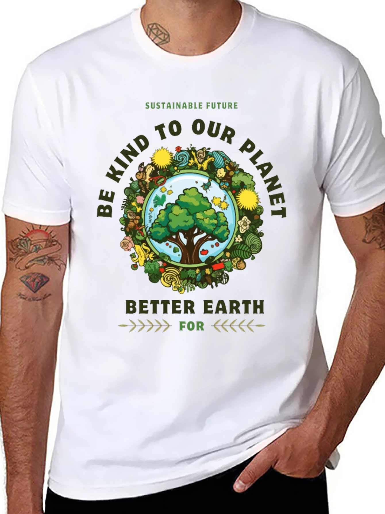 Eco-Friendly Graphic Tee - Sustainable Future