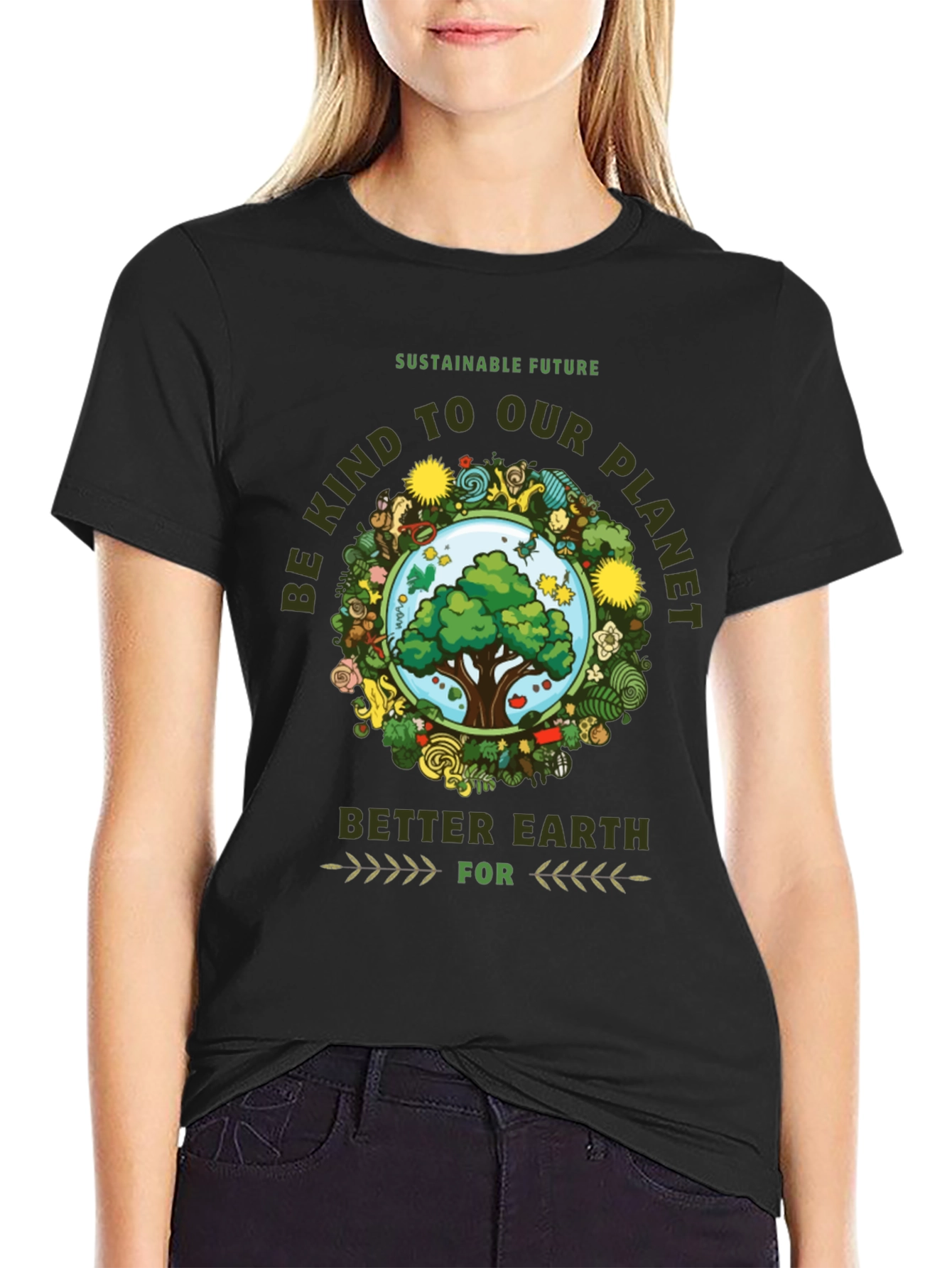 Eco-Friendly Graphic Tee - Sustainable Future