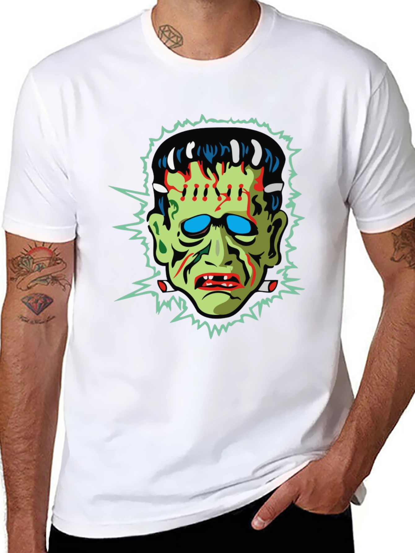 Frankenstein Graphic T-Shirt - Horror Halloween Tee