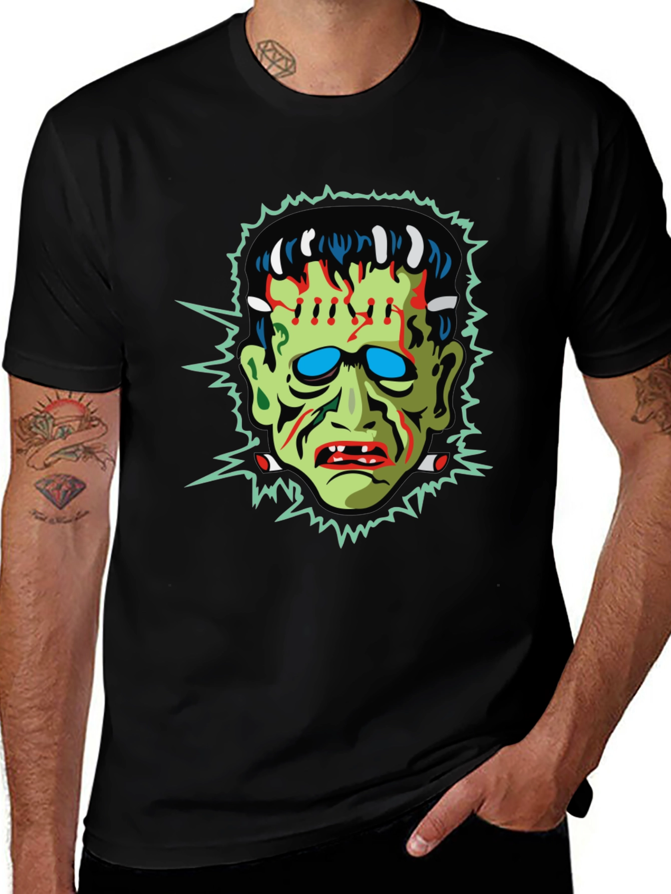 Frankenstein Graphic T-Shirt - Horror Halloween Tee