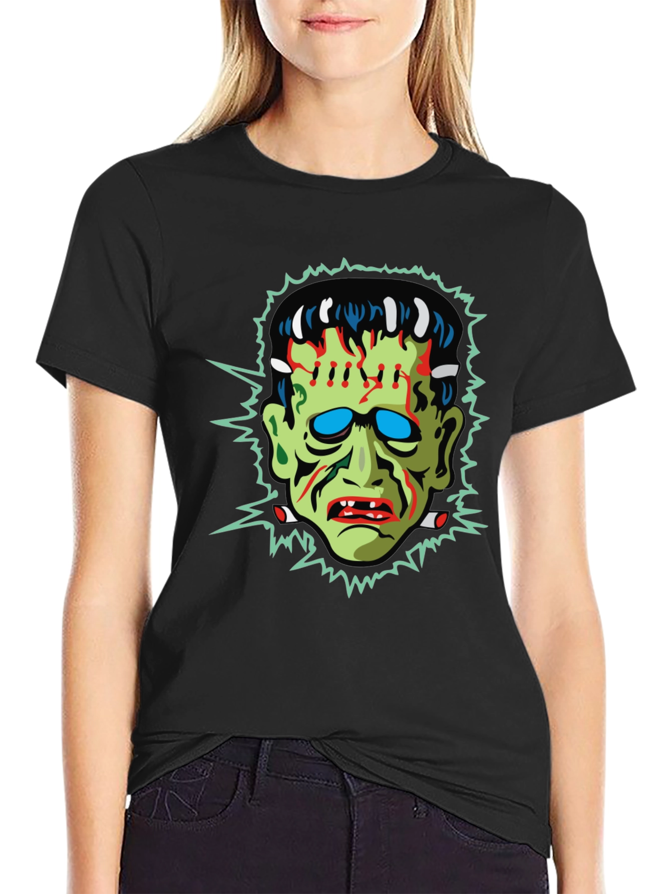 Frankenstein Graphic T-Shirt - Horror Halloween Tee