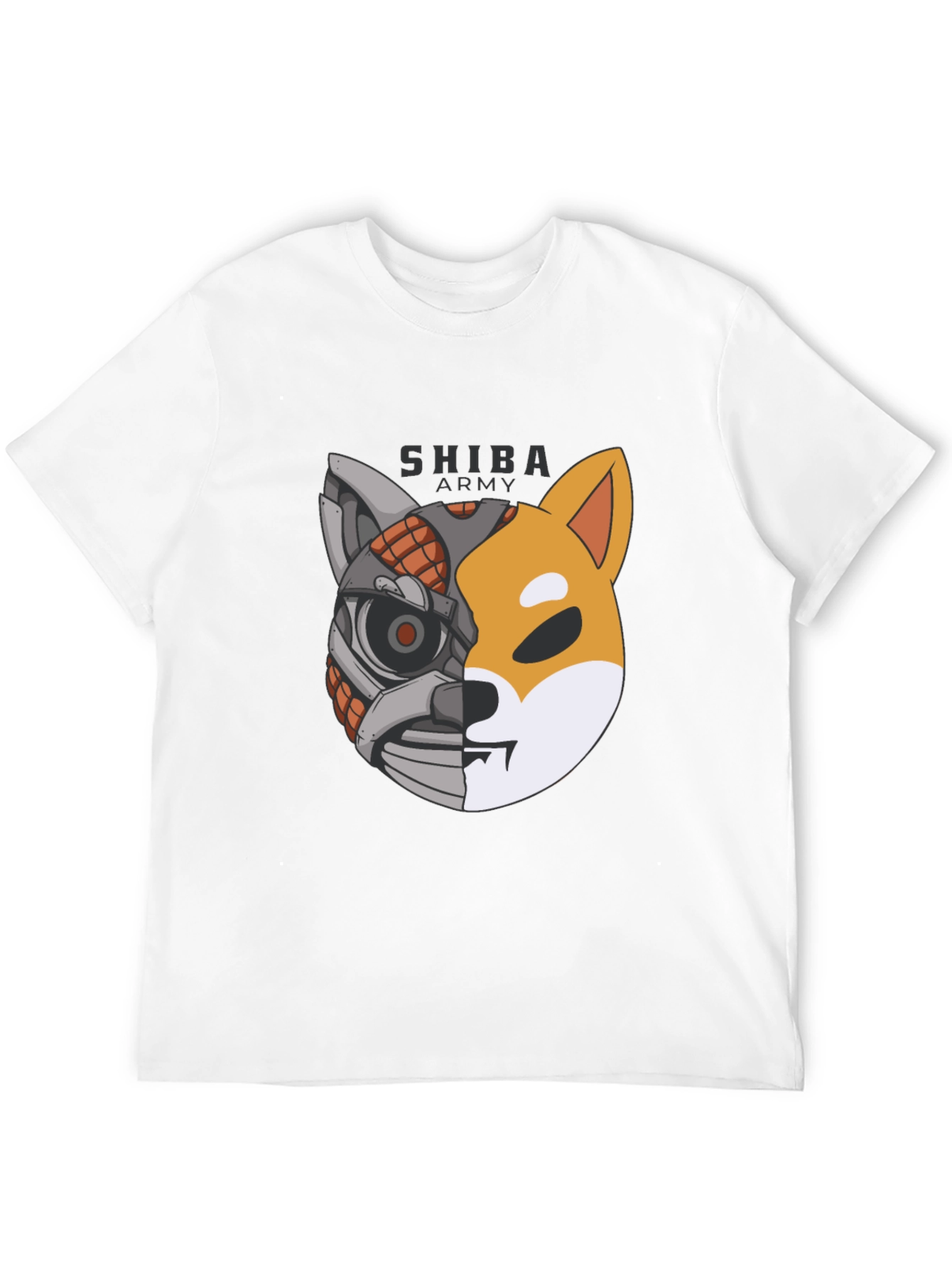 Shiba Army Robot Dog T-Shirt - Cool Graphic Tee