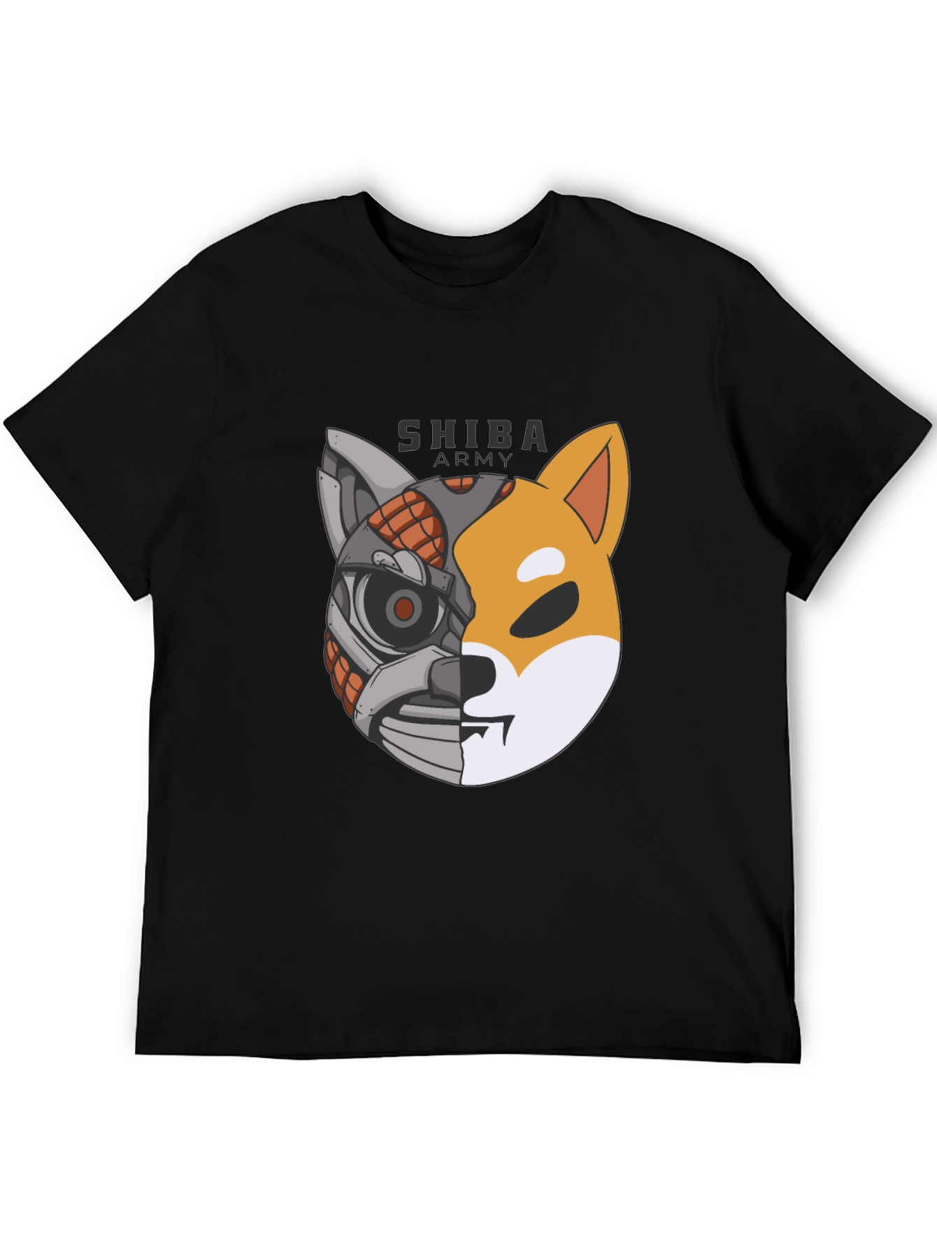 Shiba Army Robot Dog T-Shirt - Cool Graphic Tee