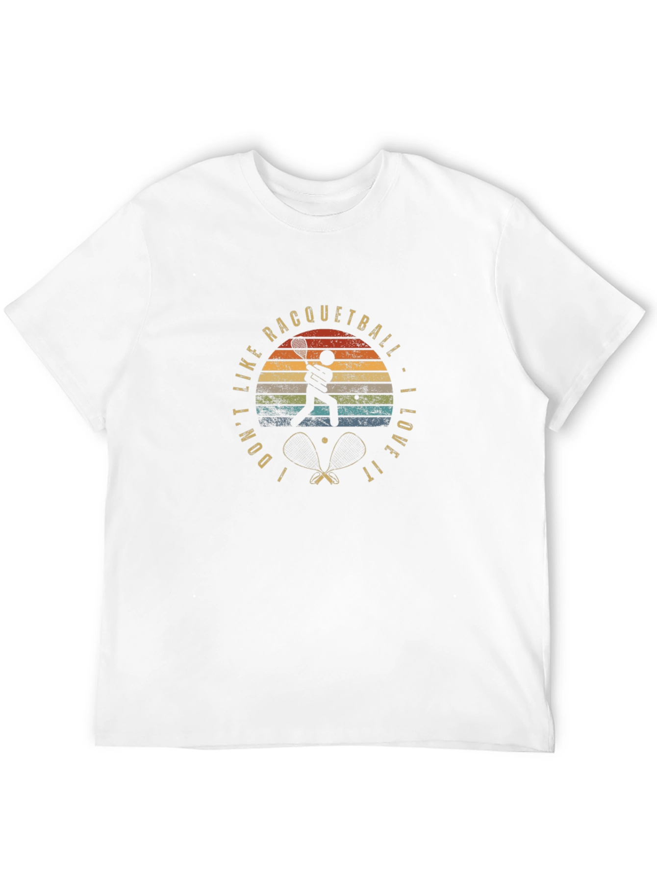 Racquetball Lover Graphic Tee - Sporty Retro Design