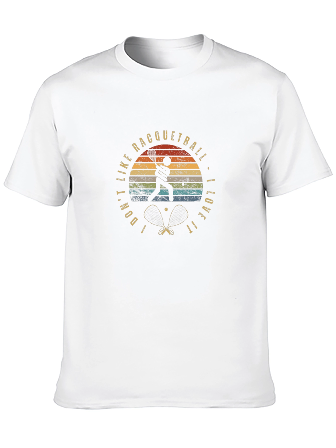 Racquetball Lover Graphic Tee - Sporty Retro Design