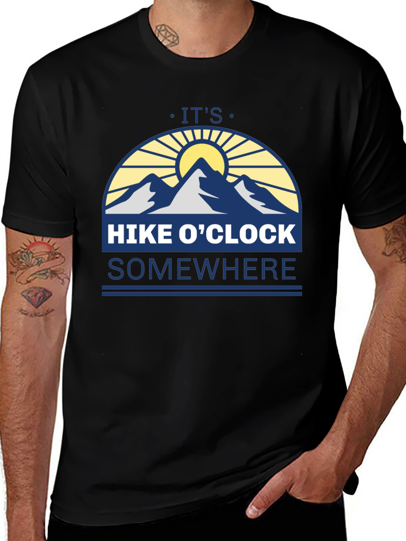 Hike OClock Somewhere T-Shirt - Adventure Ready