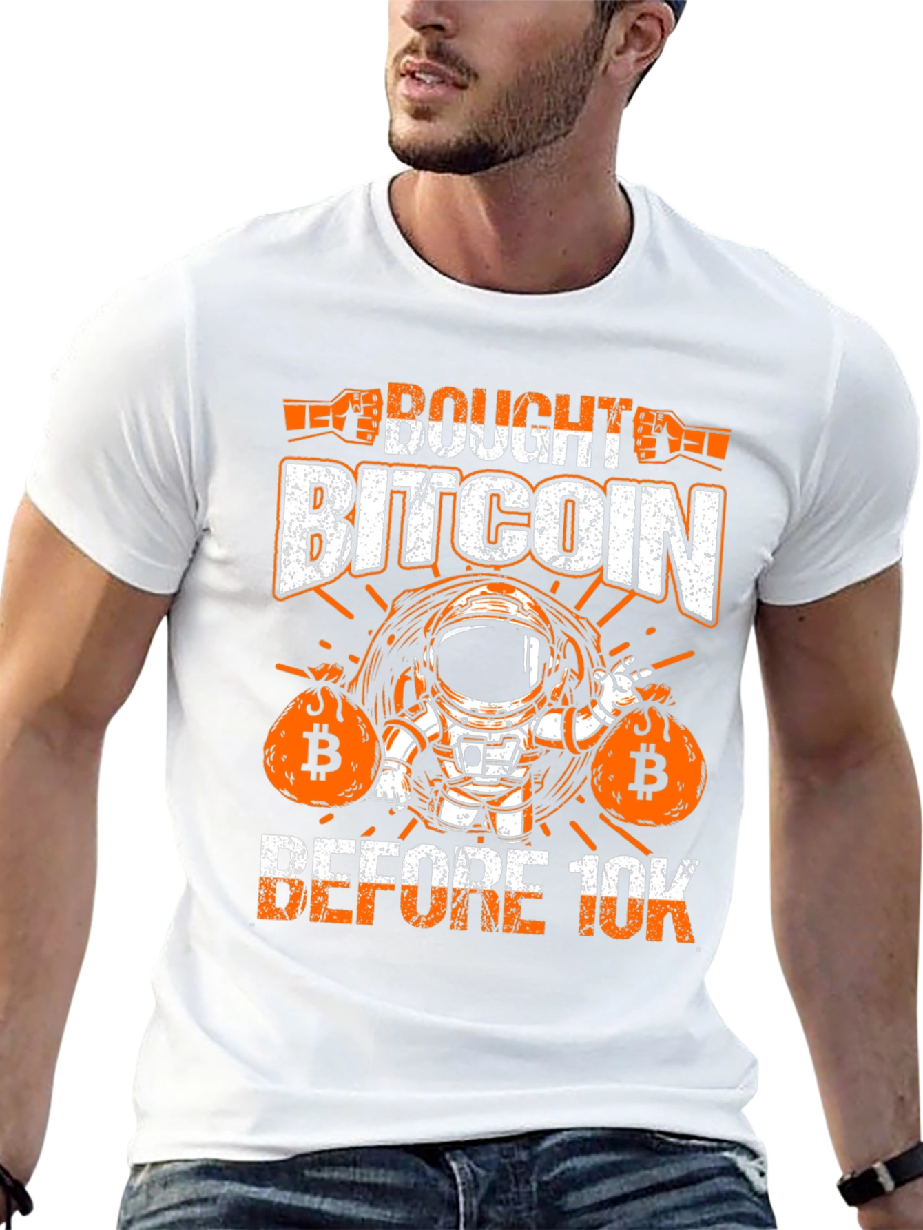 Bitcoin Astronaut T-Shirt: Bought Before 10K