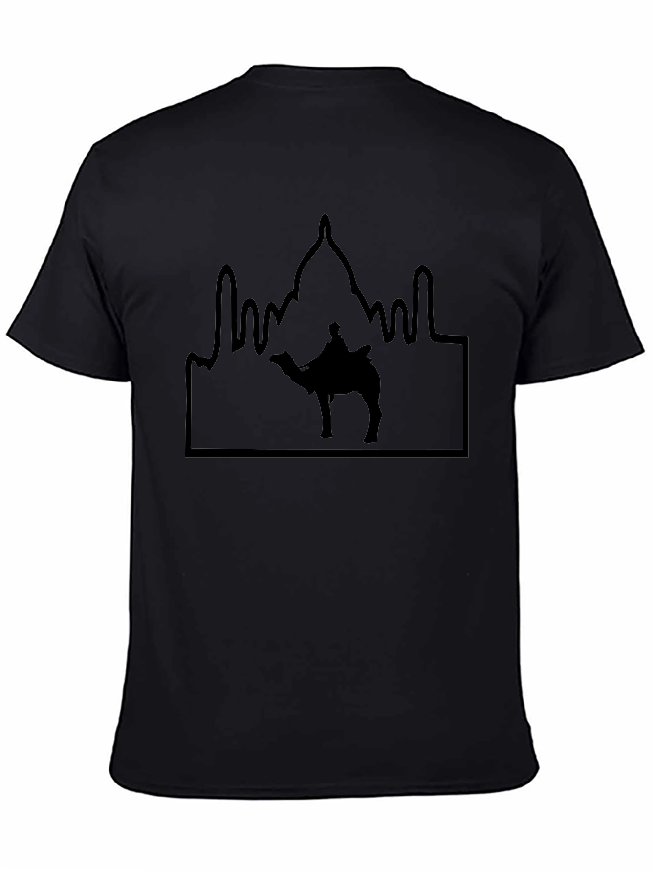 Camel & Palace Silhouette Black T-Shirt