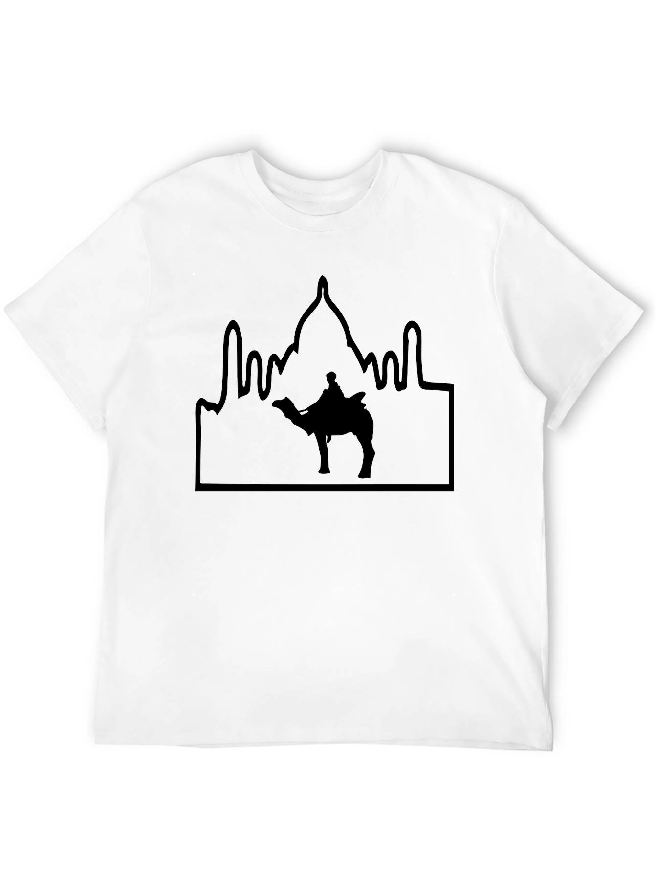 Camel & Palace Silhouette Black T-Shirt