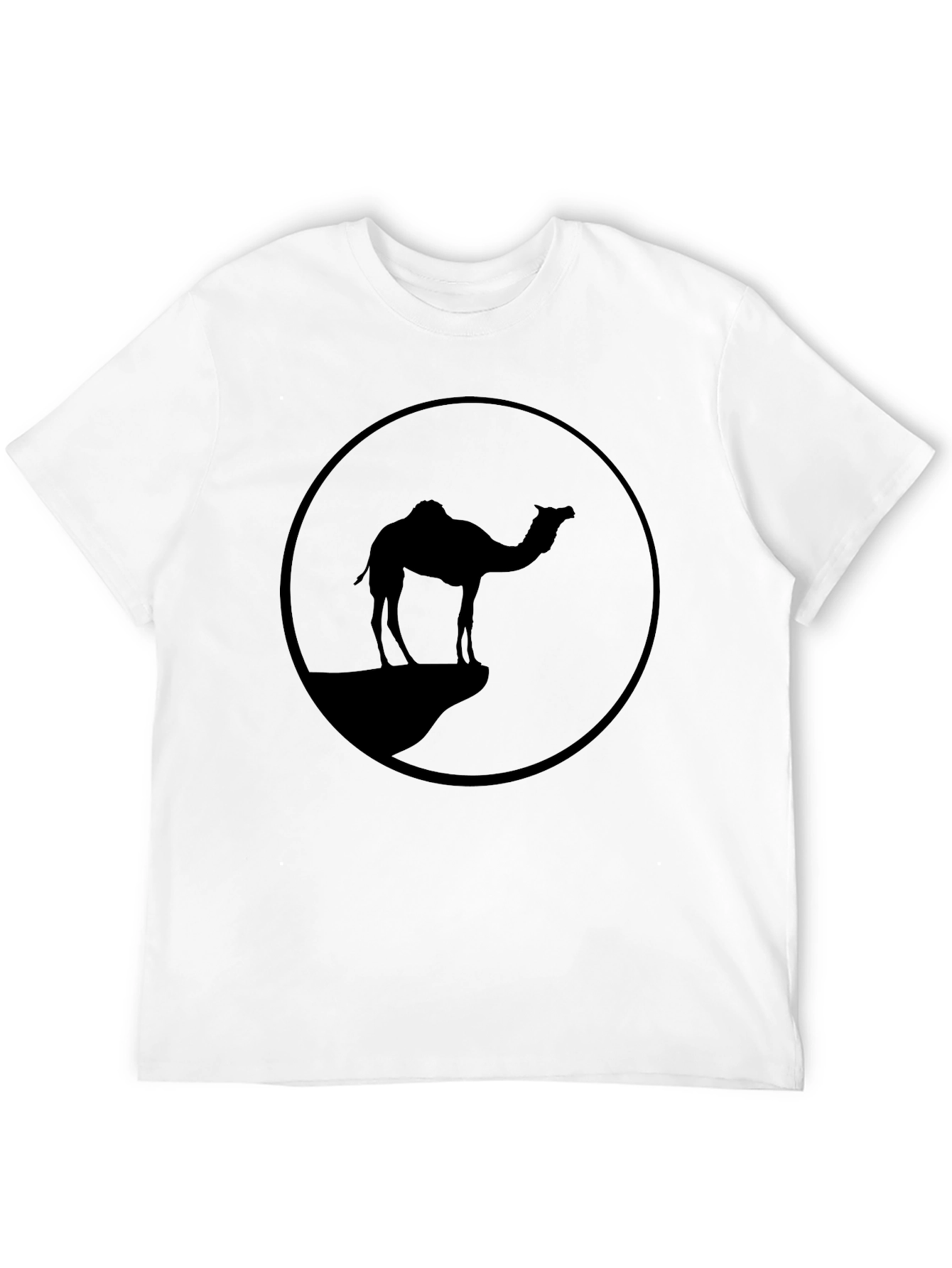 Camel Silhouette Graphic Tee - Black