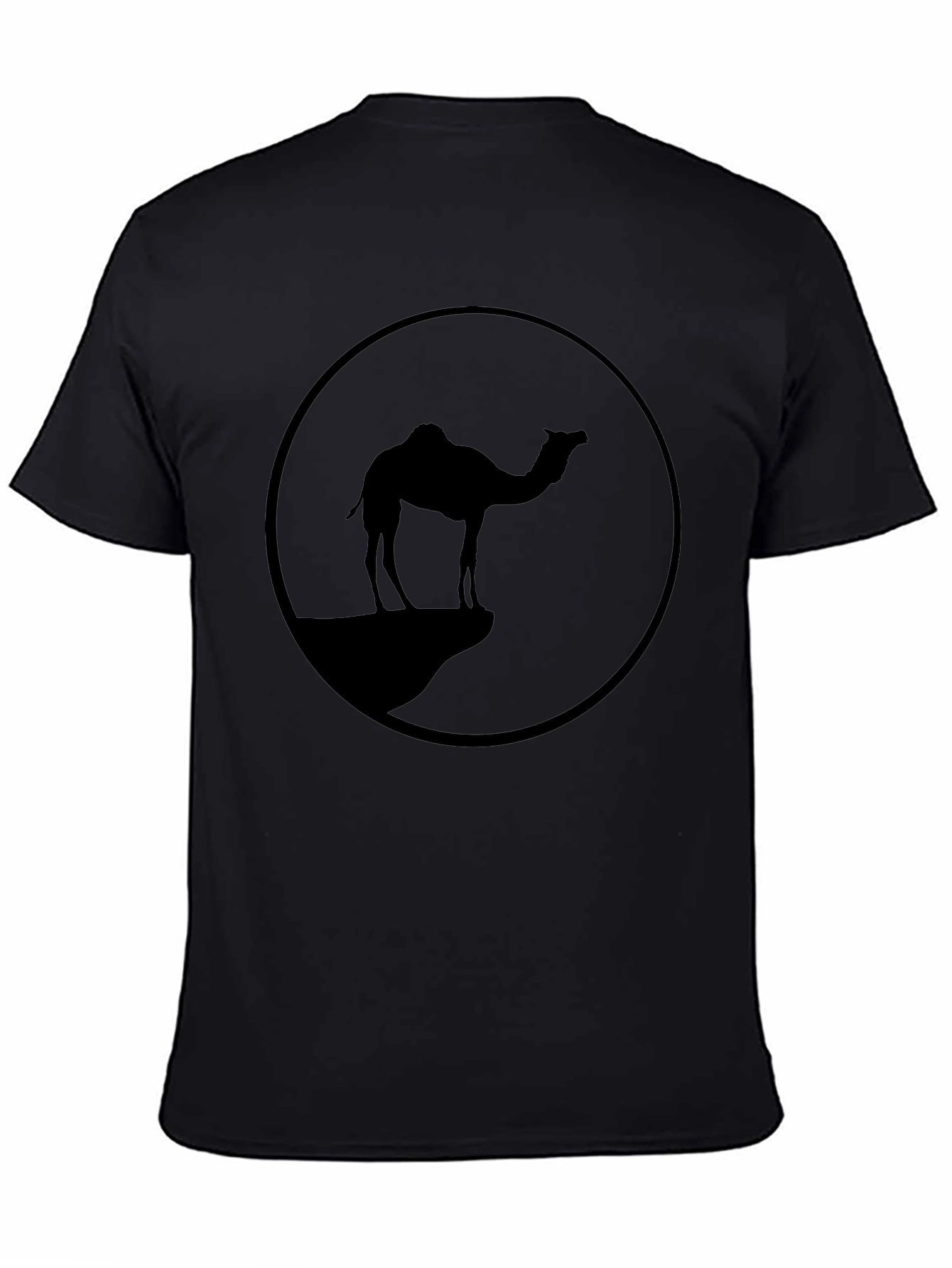 Camel Silhouette Graphic Tee - Black