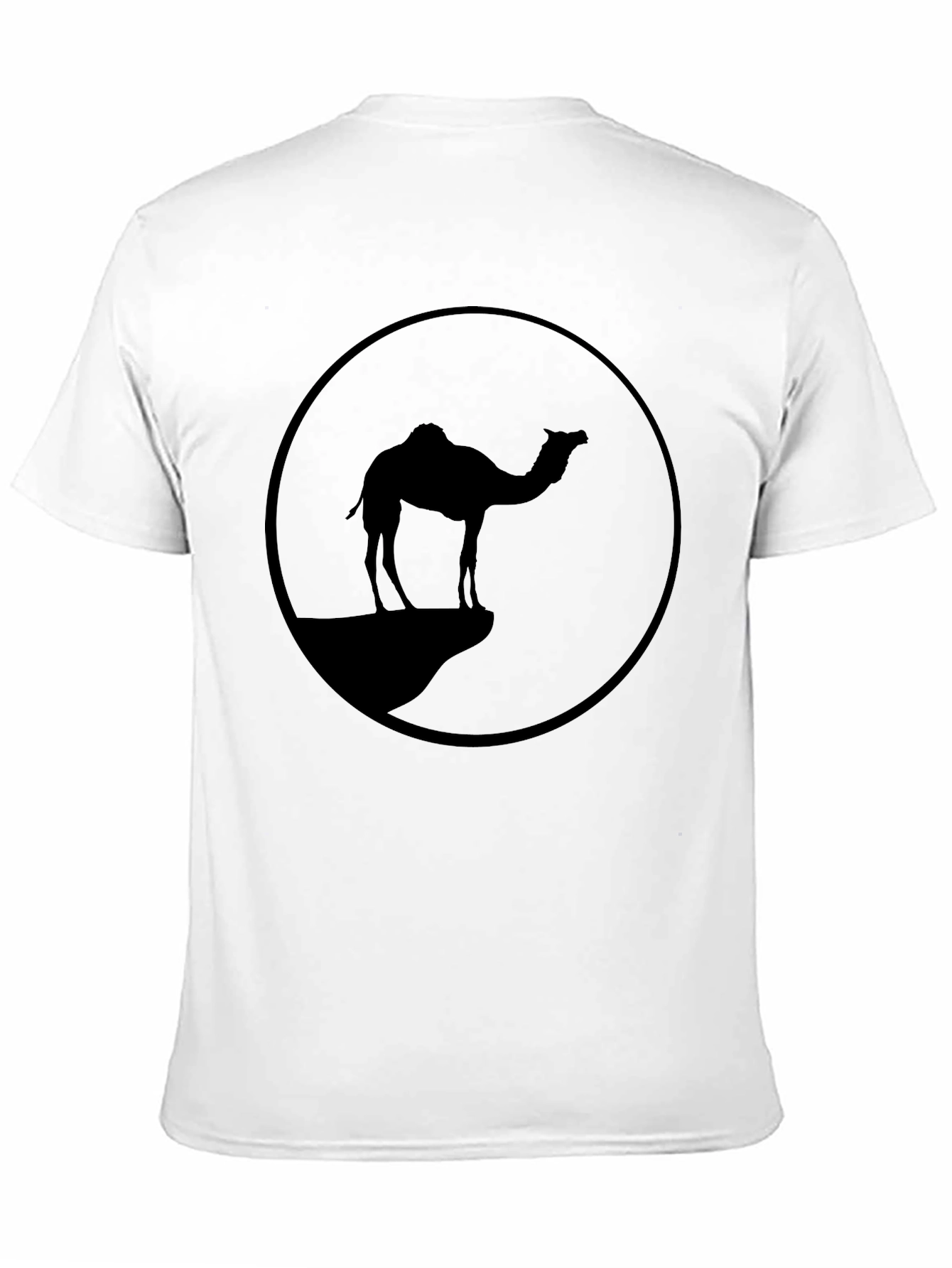 Camel Silhouette Graphic Tee - Black