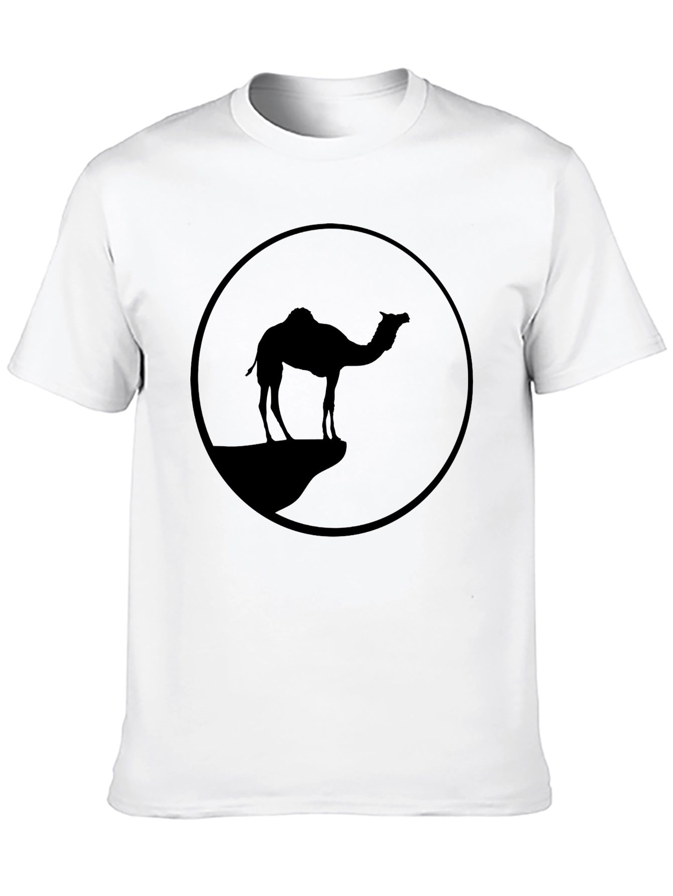 Camel Silhouette Graphic Tee - Black