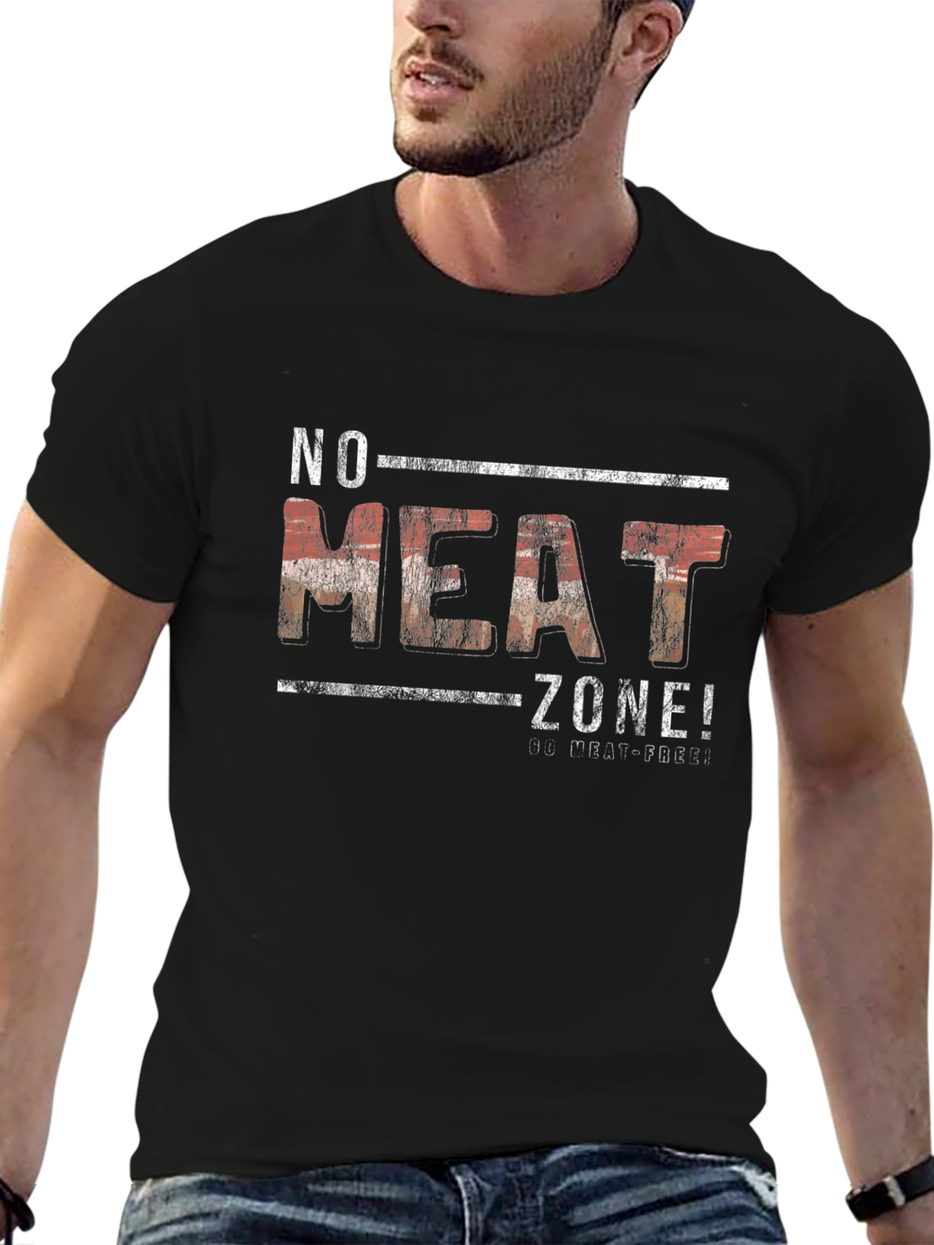 No Meat Zone T-Shirt: Vegan & Vegetarian Pride