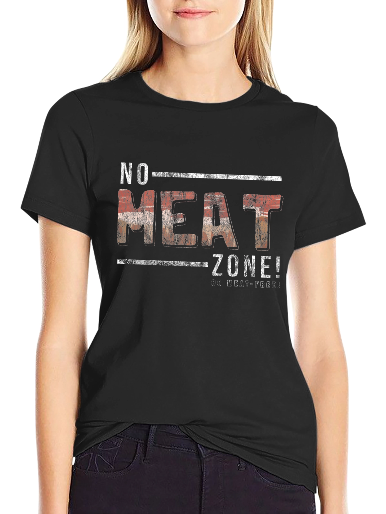 No Meat Zone T-Shirt: Vegan & Vegetarian Pride