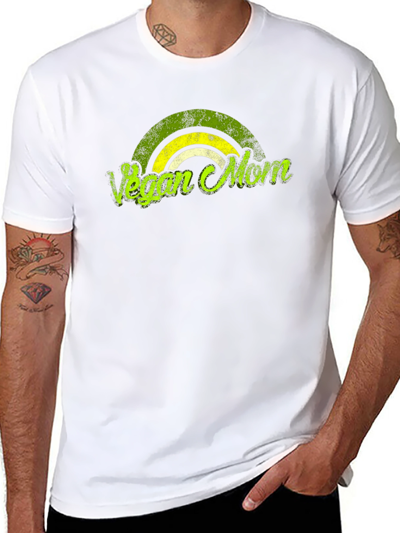 Vegan Mom T-Shirt Black Graphic Tee