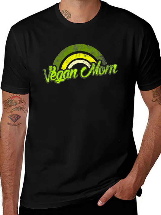 Vegan Mom T-Shirt Black Graphic Tee