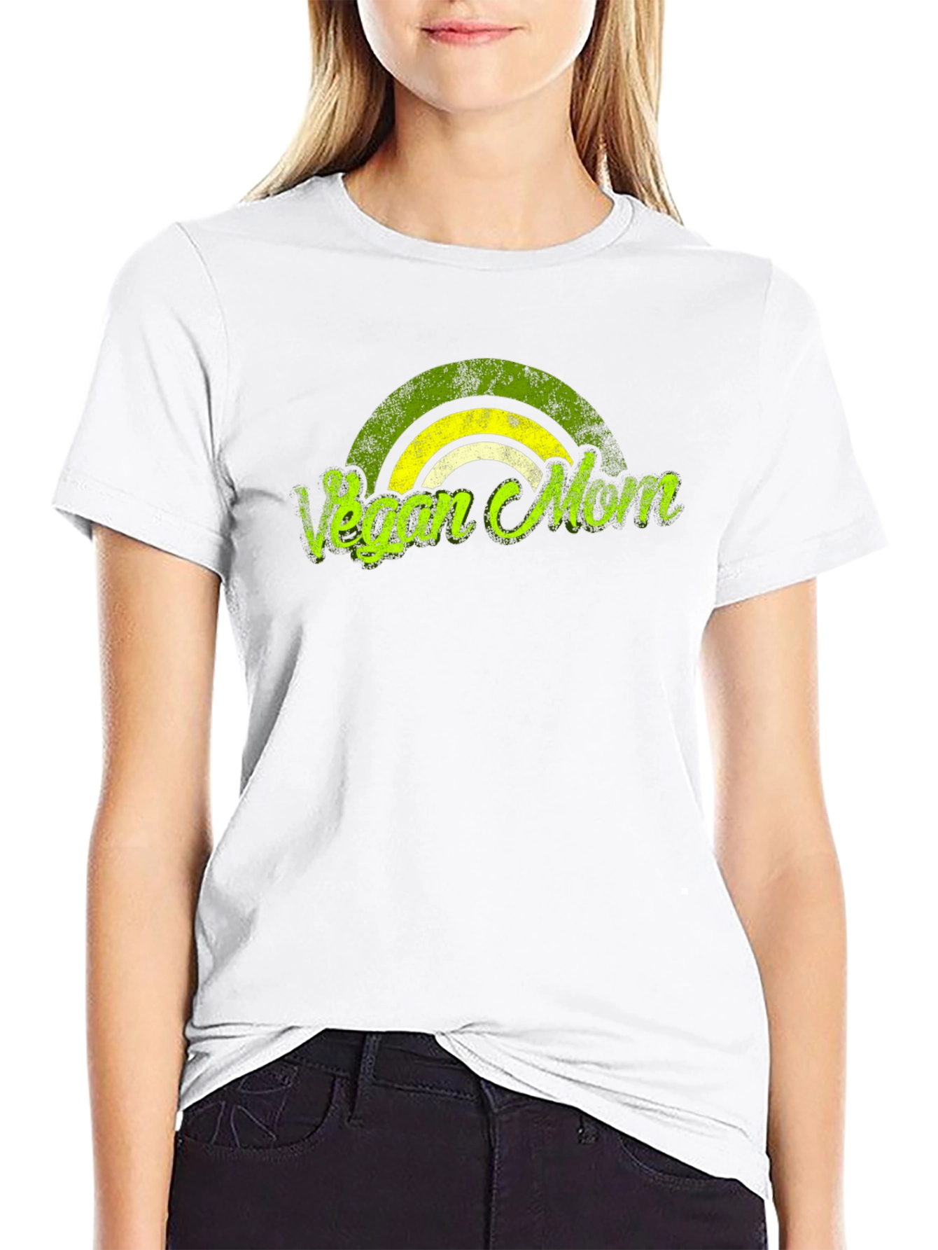 Vegan Mom T-Shirt Black Graphic Tee