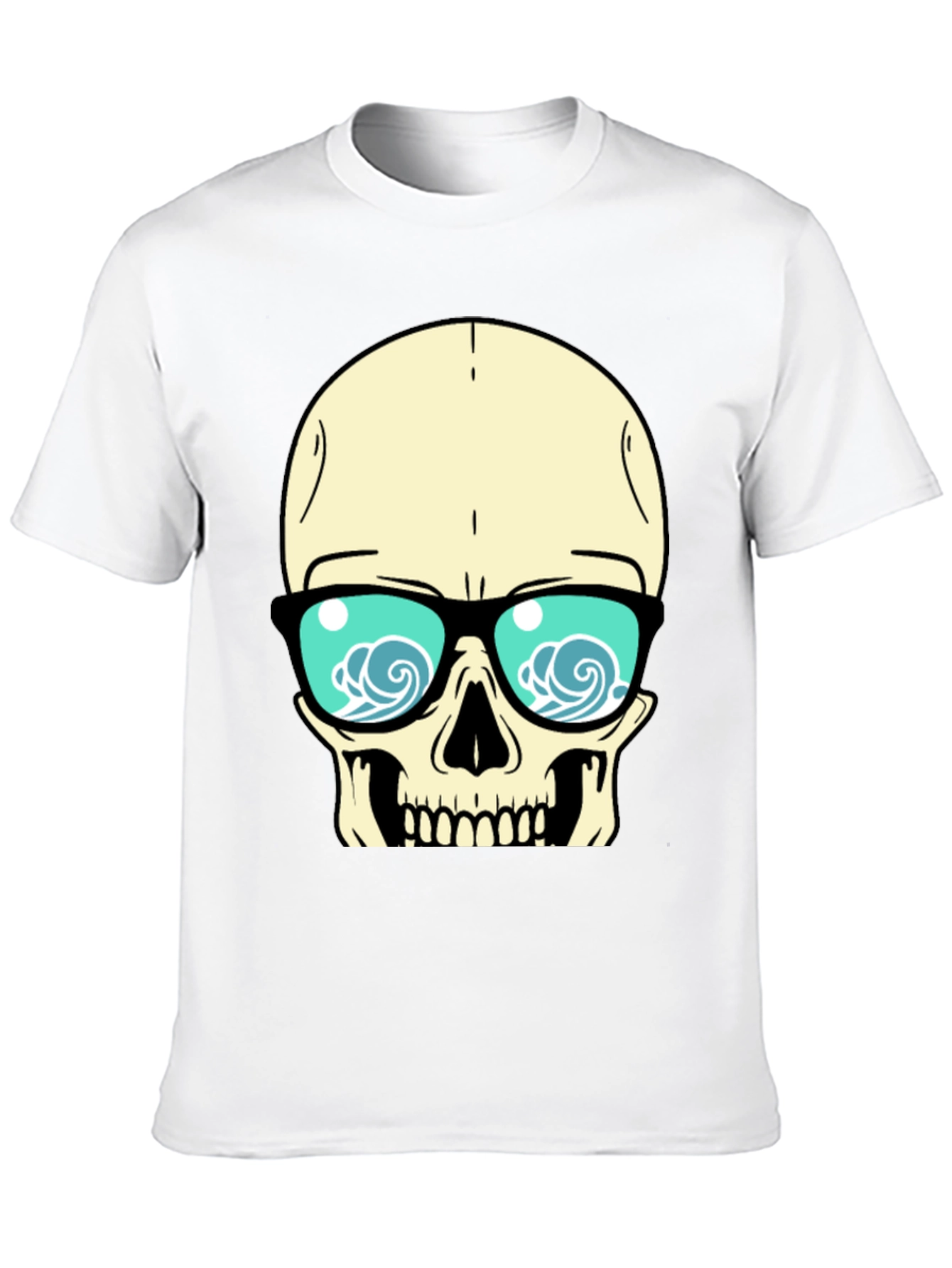 Skull with Sunglasses Graphic Tee