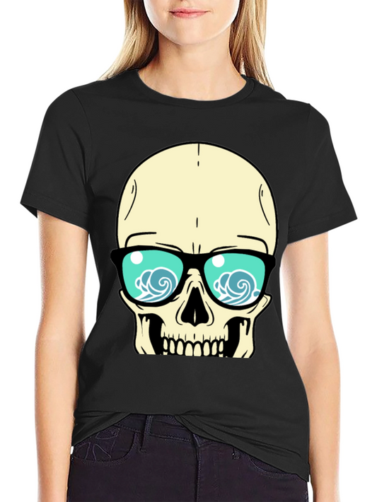 Skull with Sunglasses Graphic Tee
