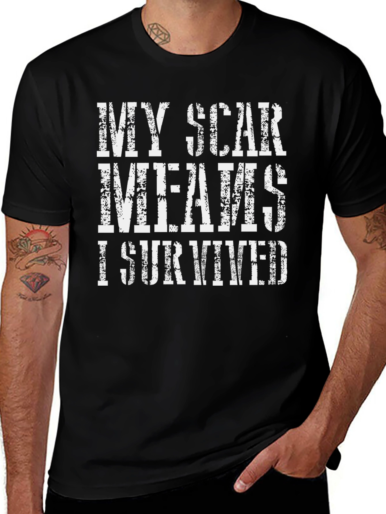 My Scar Means I Survived Graphic Tee