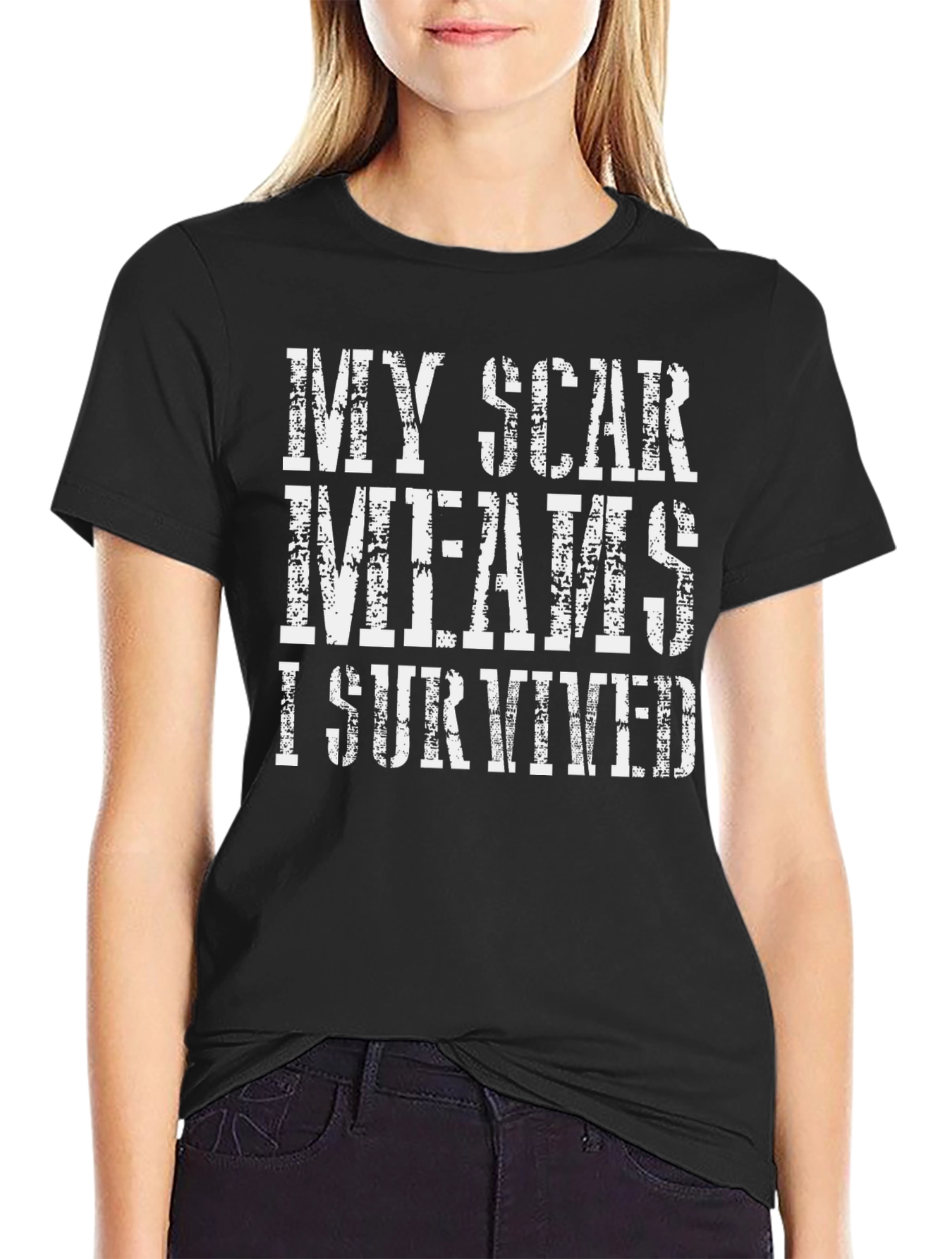 My Scar Means I Survived Graphic Tee