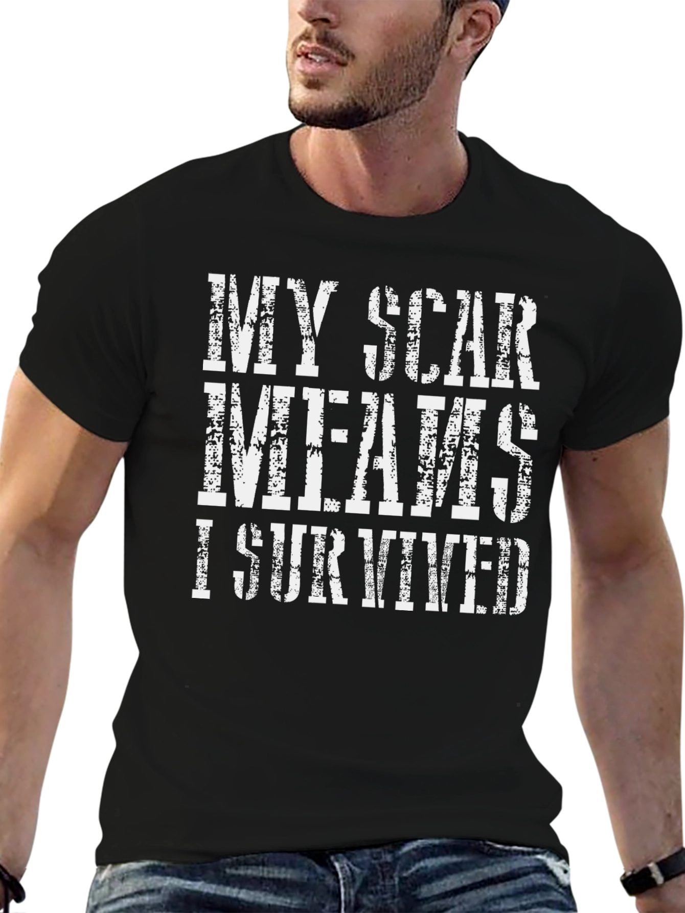 My Scar Means I Survived Graphic Tee