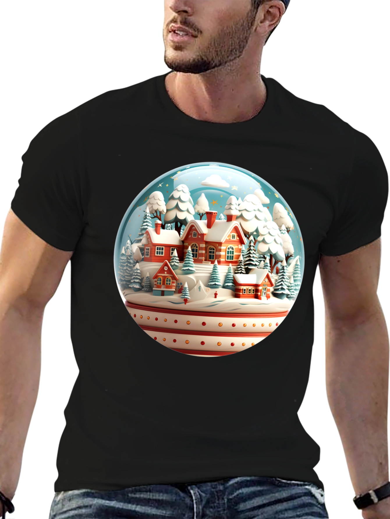 Winter Village Snow Globe Graphic Tee