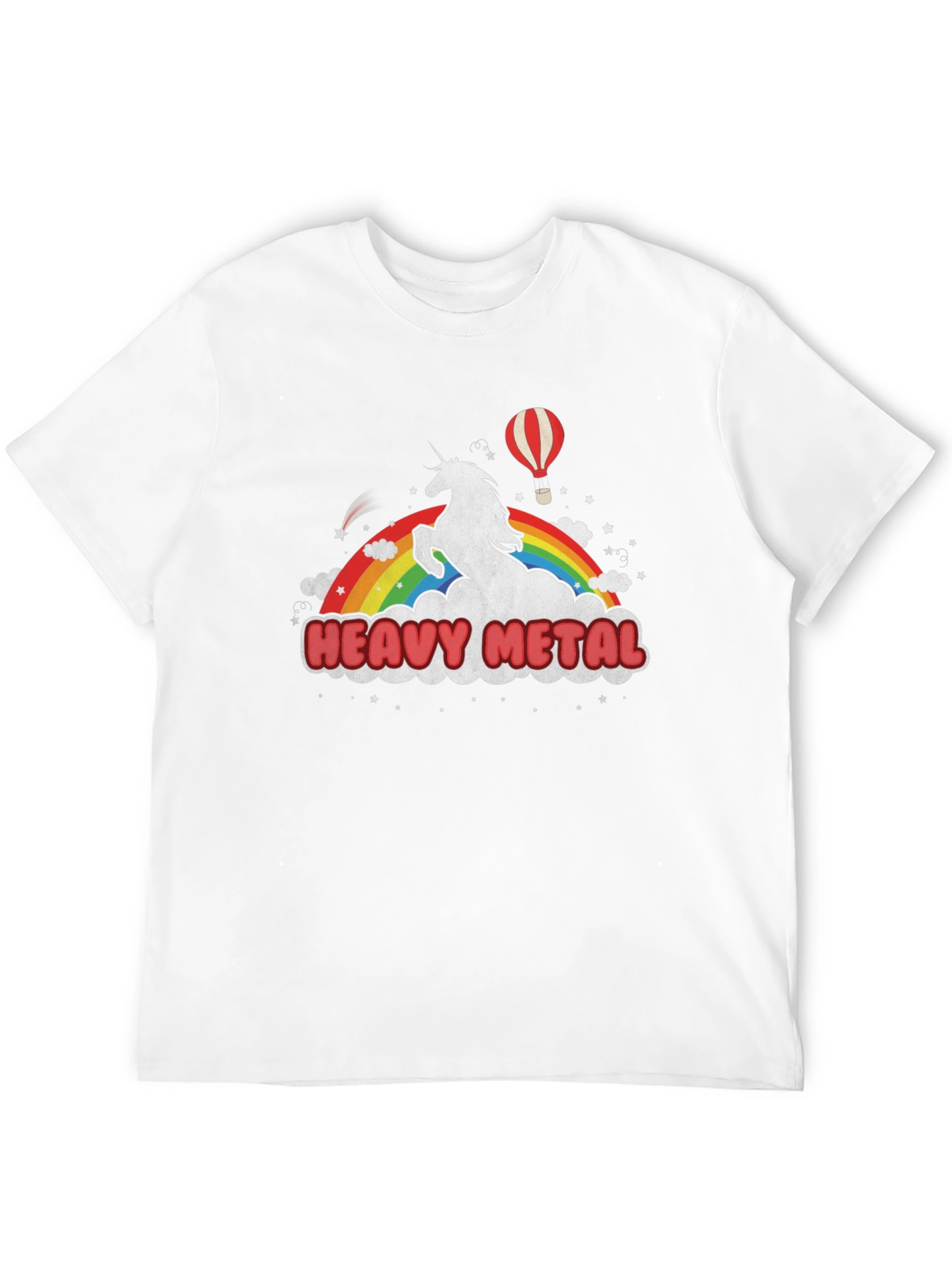 Heavy Metal Unicorn Rainbow T-Shirt