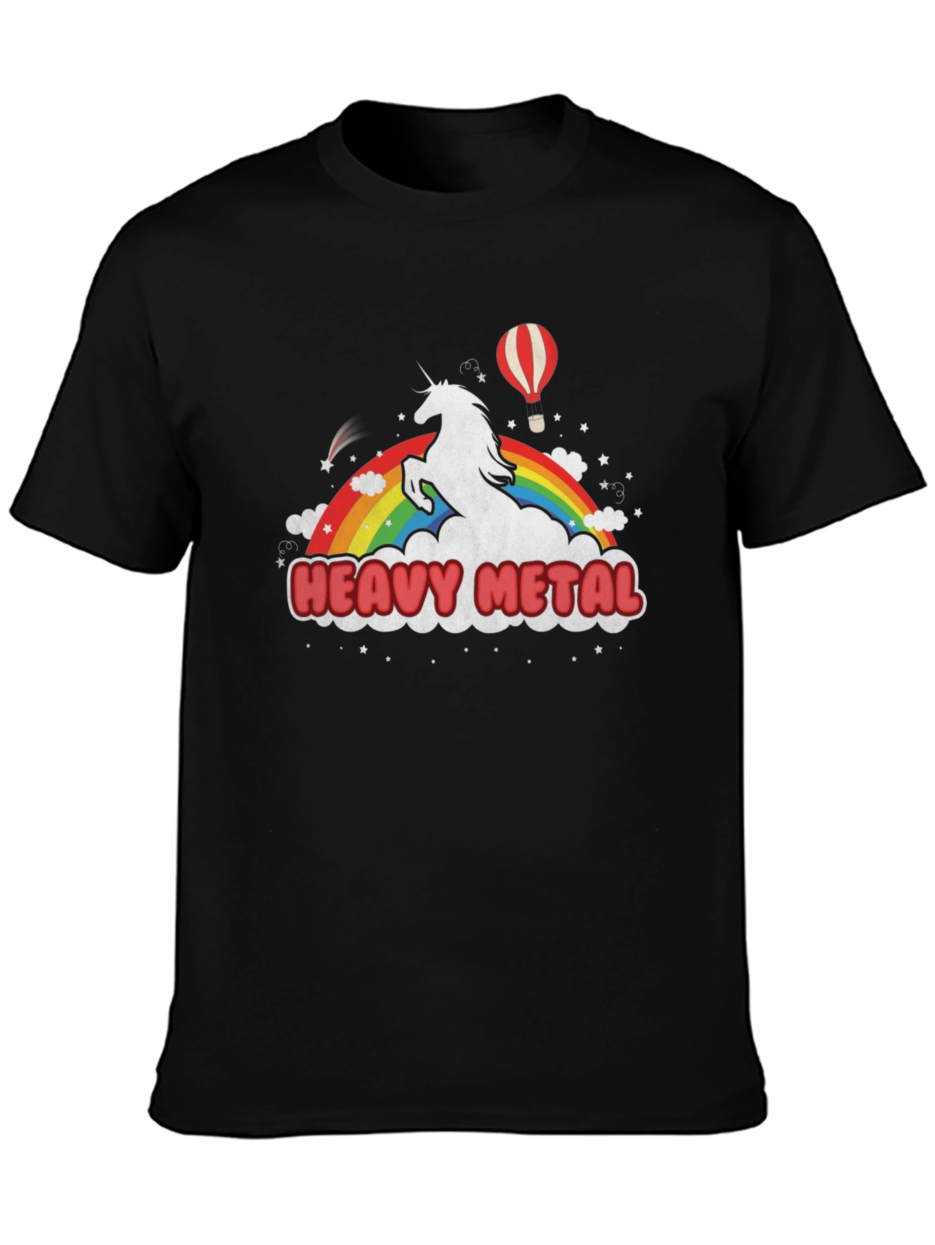 Heavy Metal Unicorn Rainbow T-Shirt