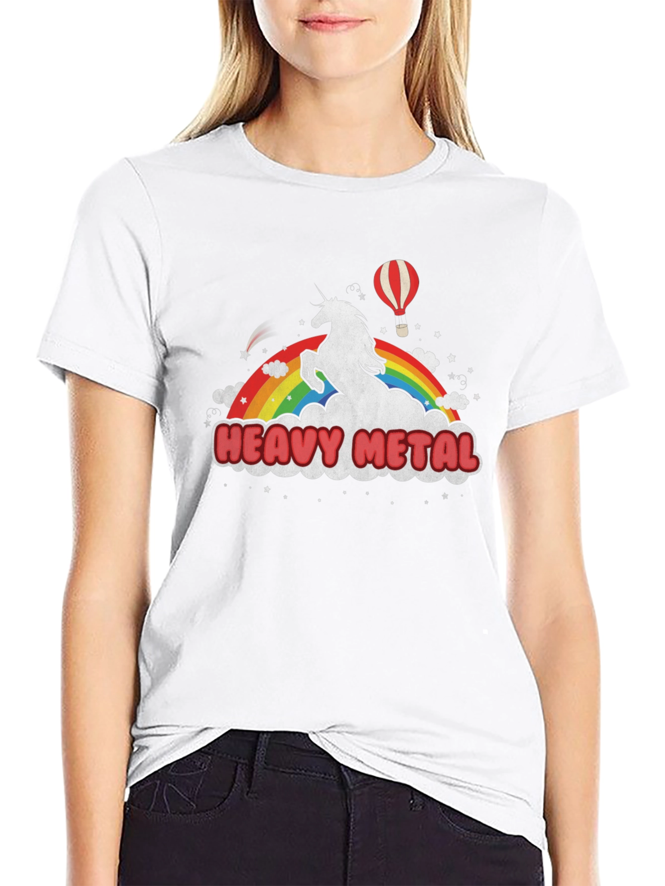 Heavy Metal Unicorn Rainbow T-Shirt