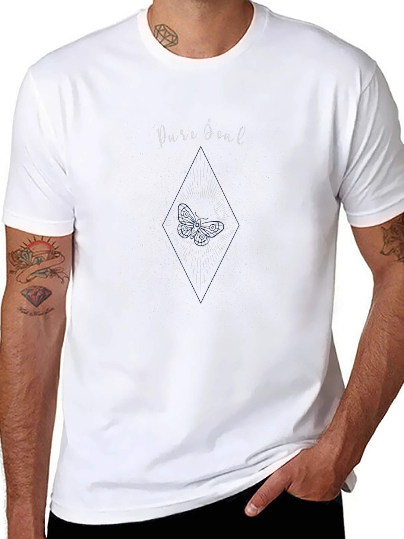 Pure Soul Graphic Tee - Mens Black T-Shirt