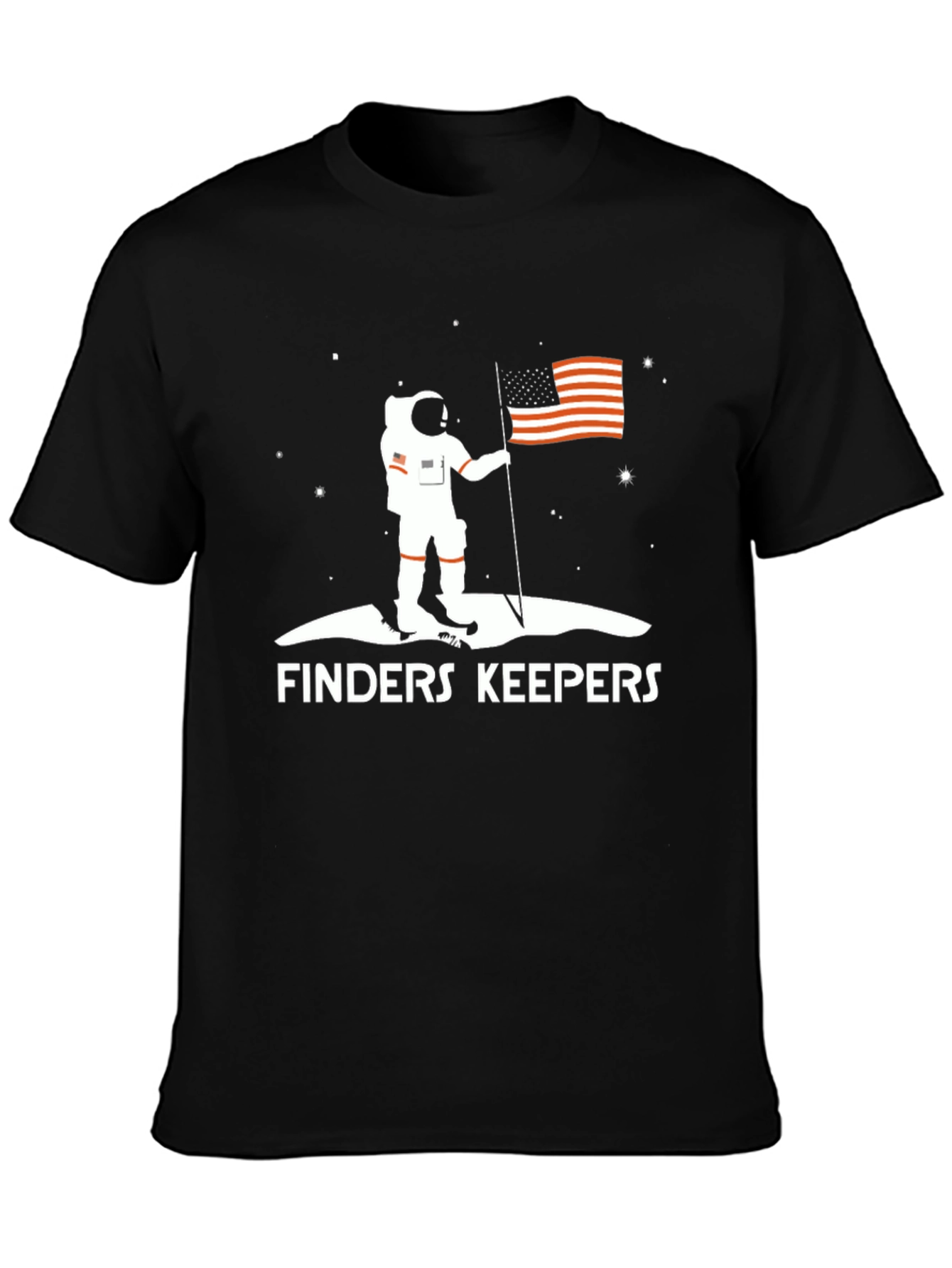 Finders Keepers Astronaut Flag Graphic T-Shirt