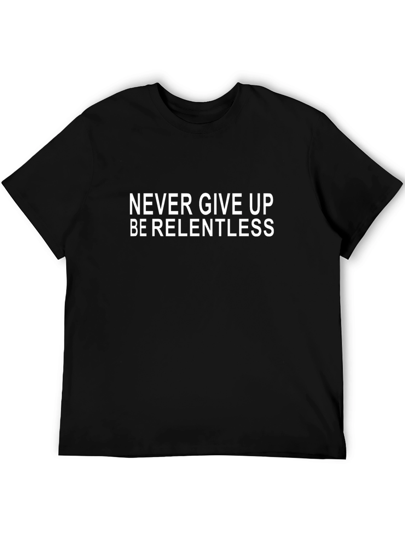 Motivational Graphic Tee - Never Give Up