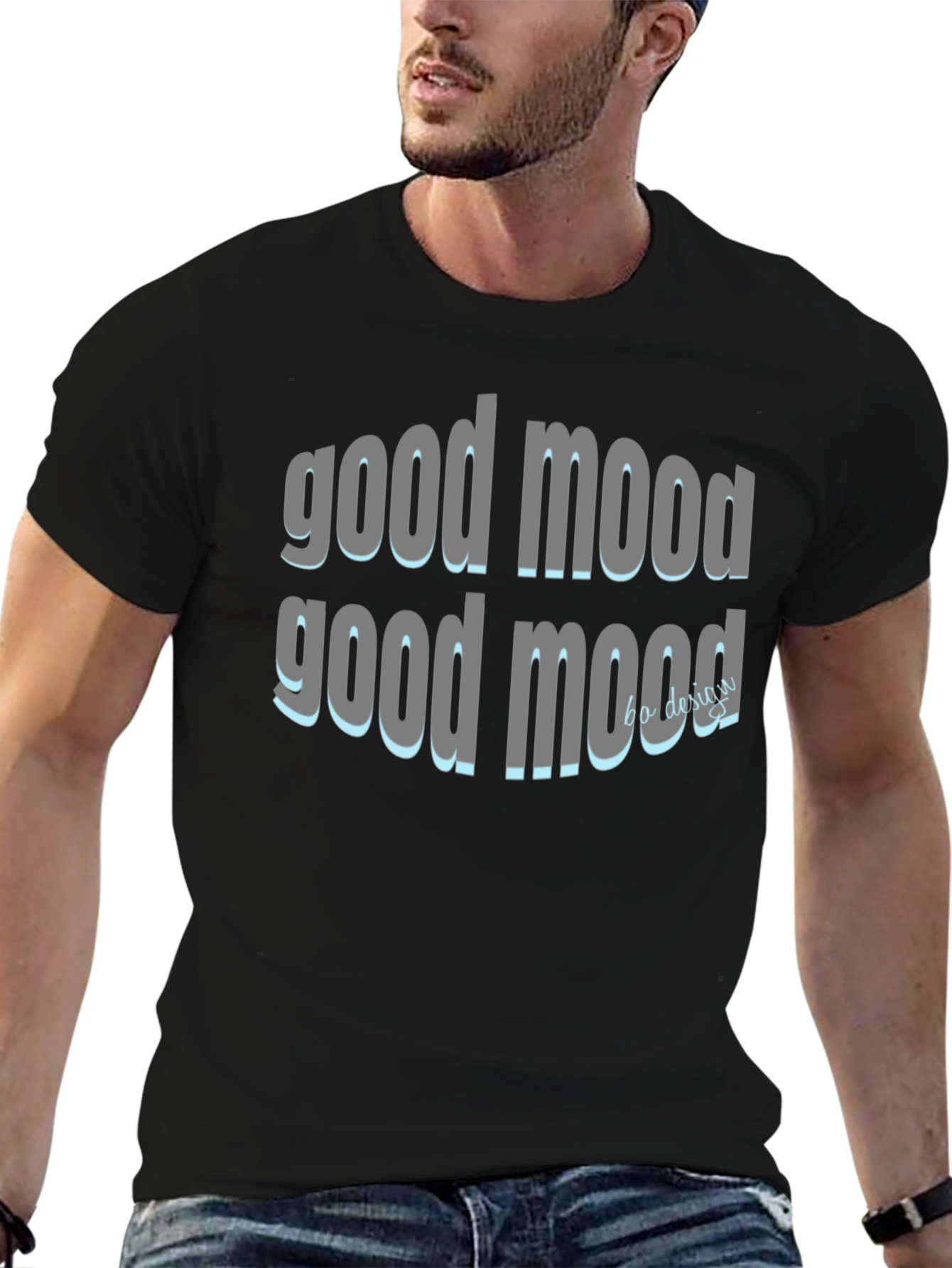 Good Mood Black Graphic Tee