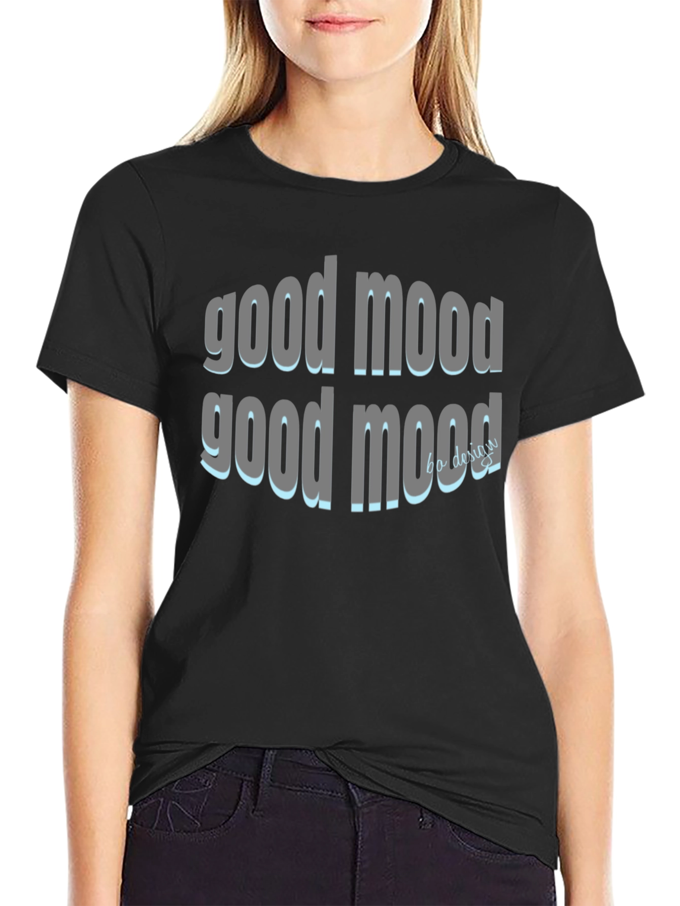 Good Mood Black Graphic Tee