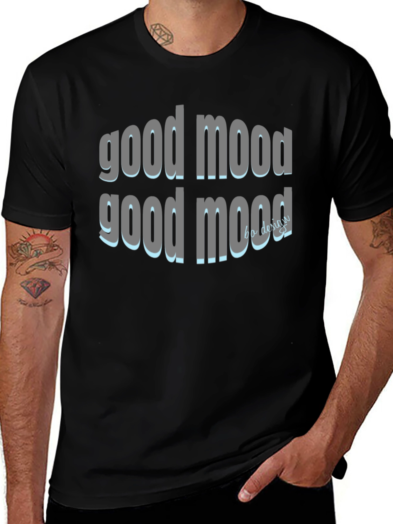 Good Mood Black Graphic Tee