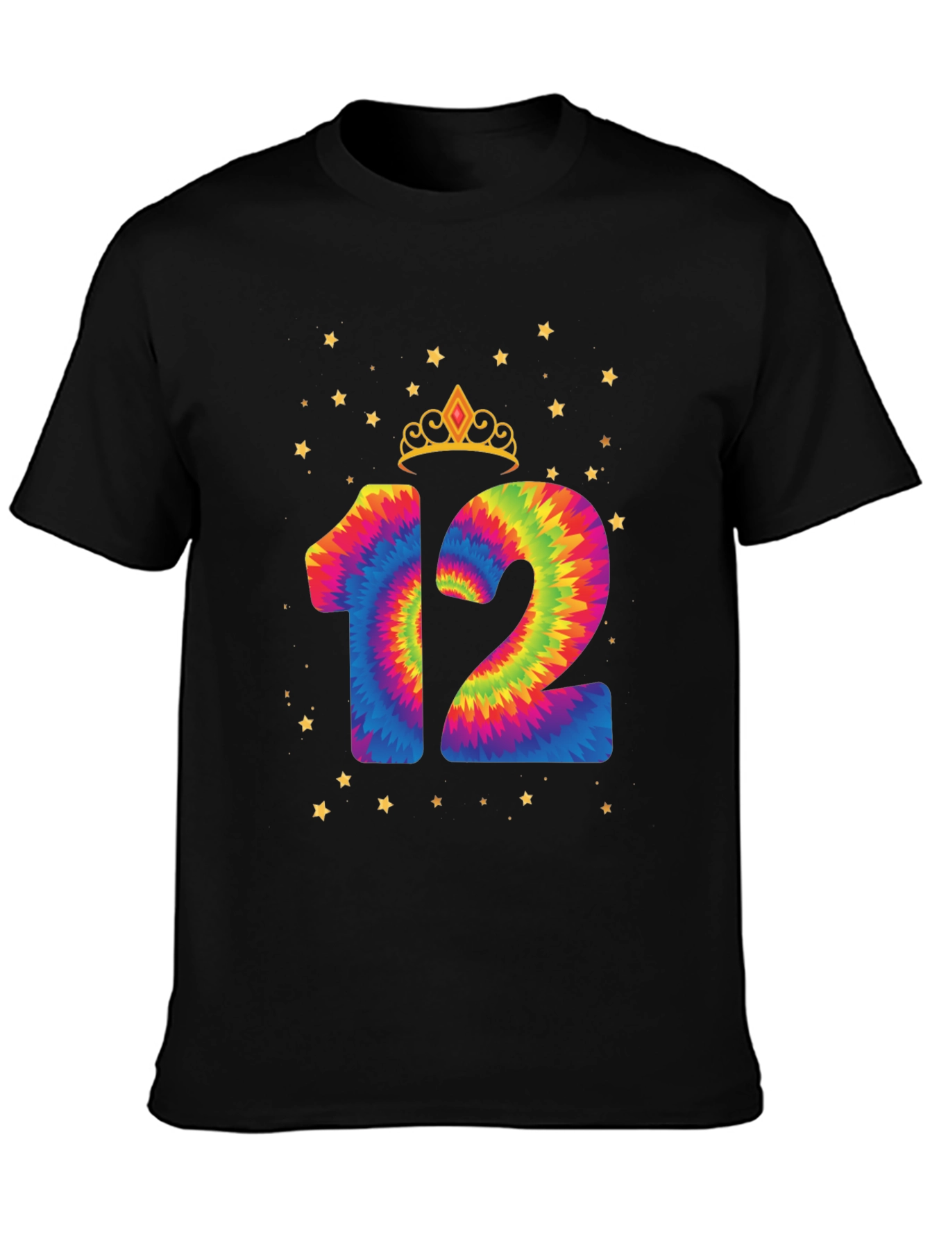 Tie Dye 12th Birthday Tee