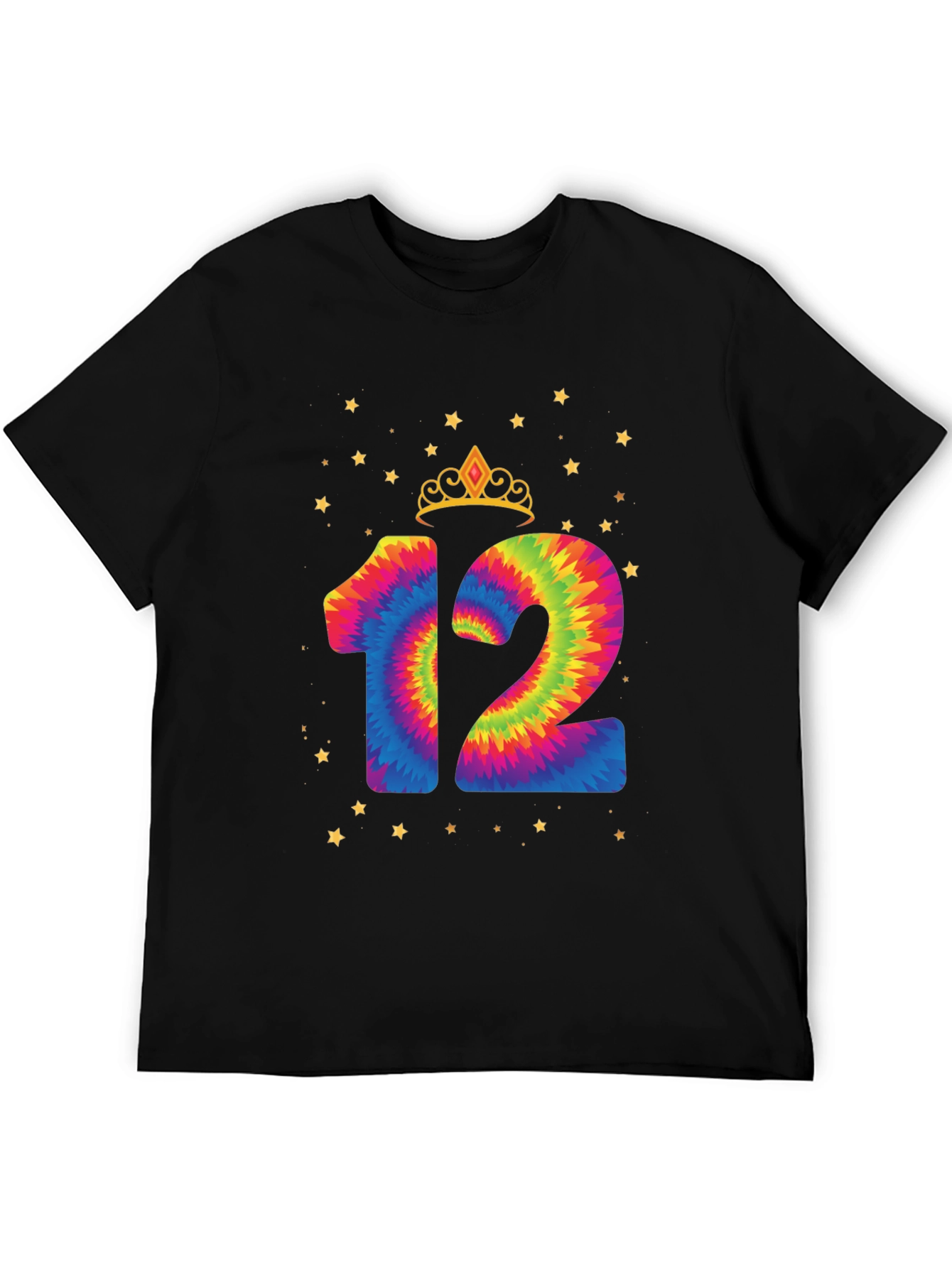 Tie Dye 12th Birthday Tee