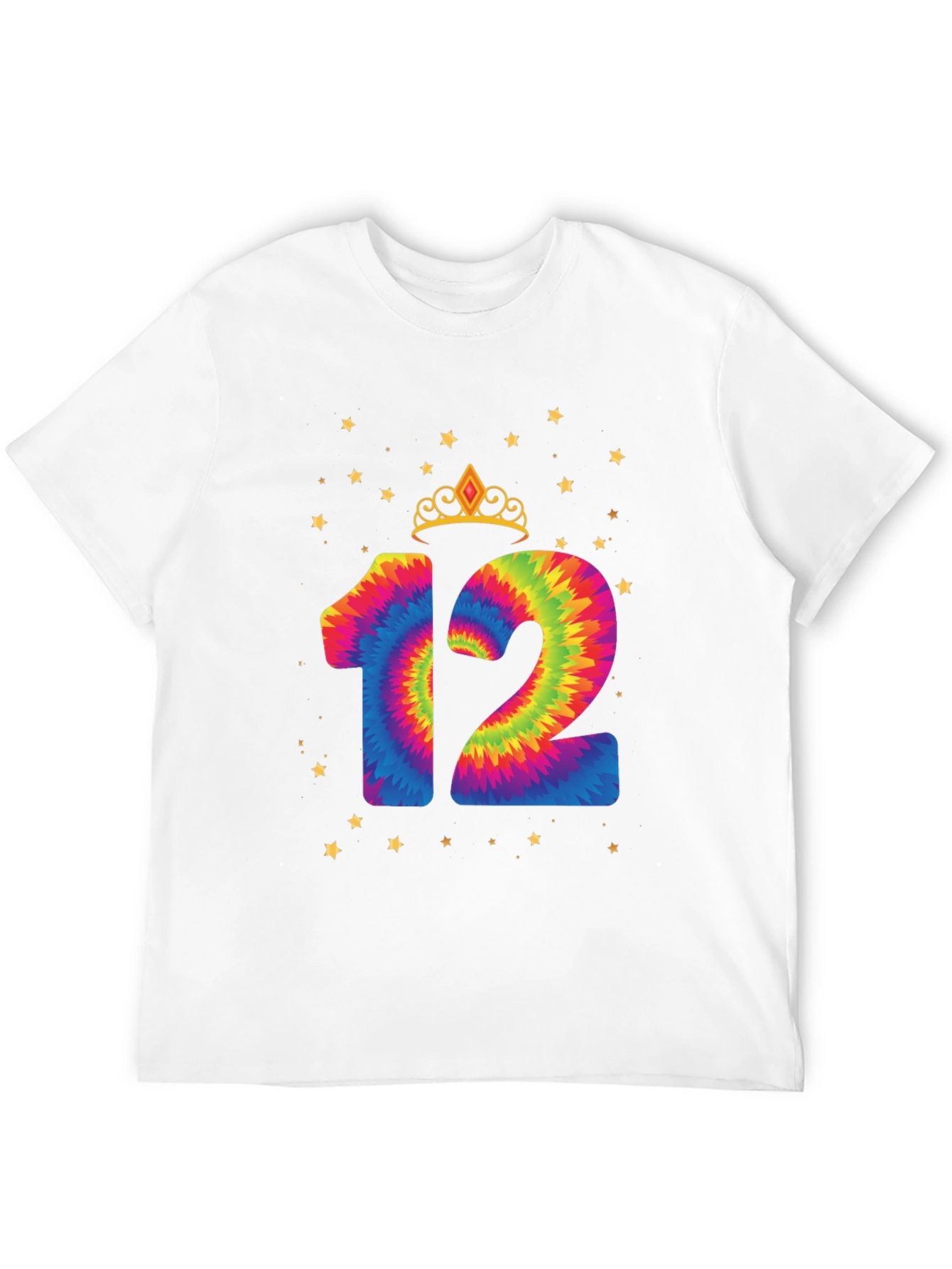 Tie Dye 12th Birthday Tee
