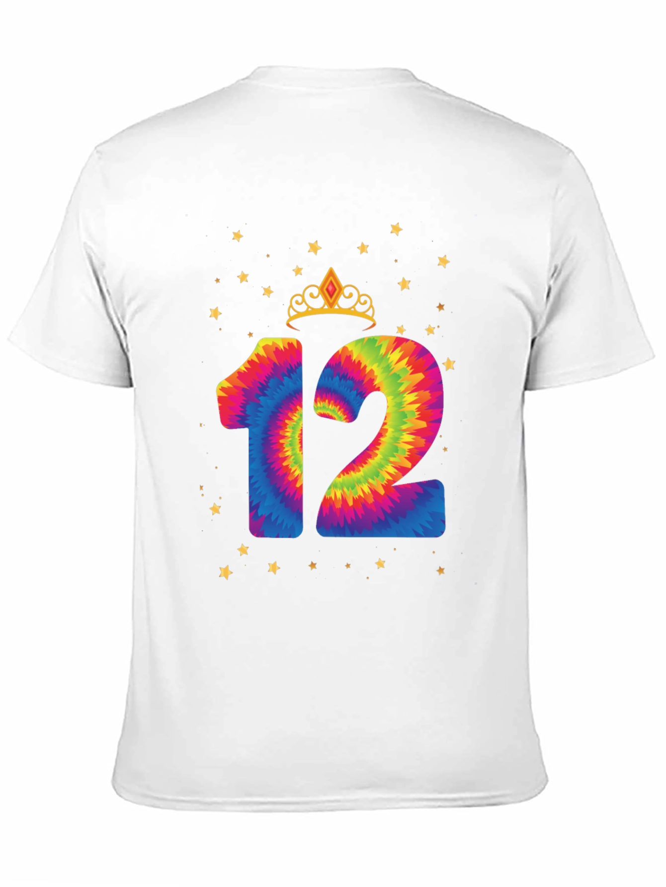 Tie Dye 12th Birthday Tee