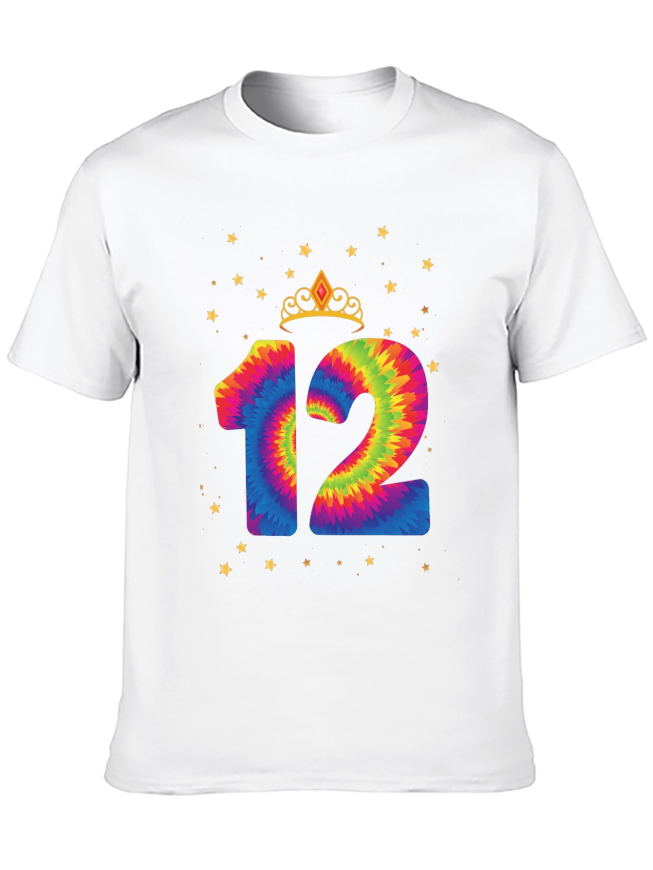 Tie Dye 12th Birthday Tee