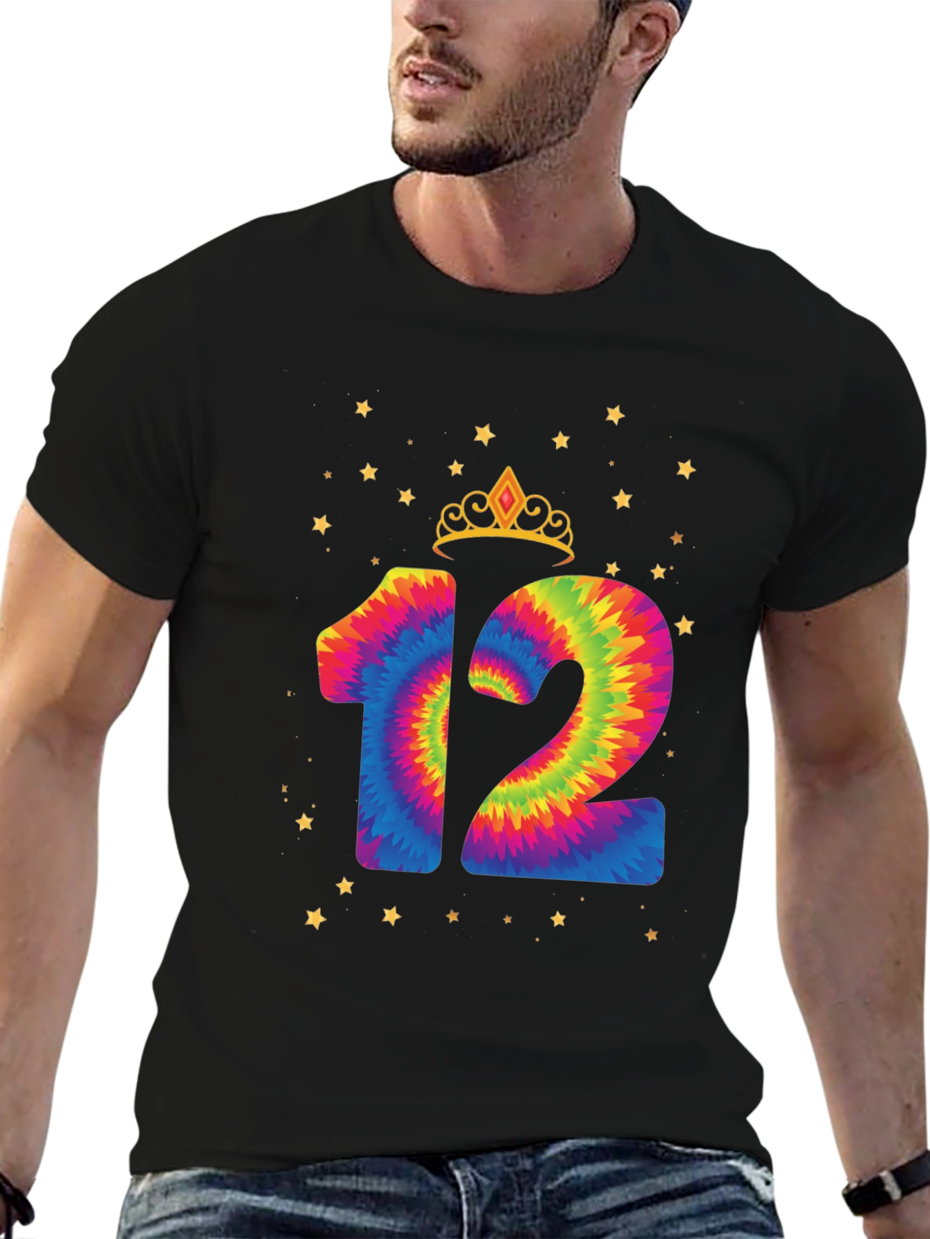 Tie Dye 12th Birthday Tee