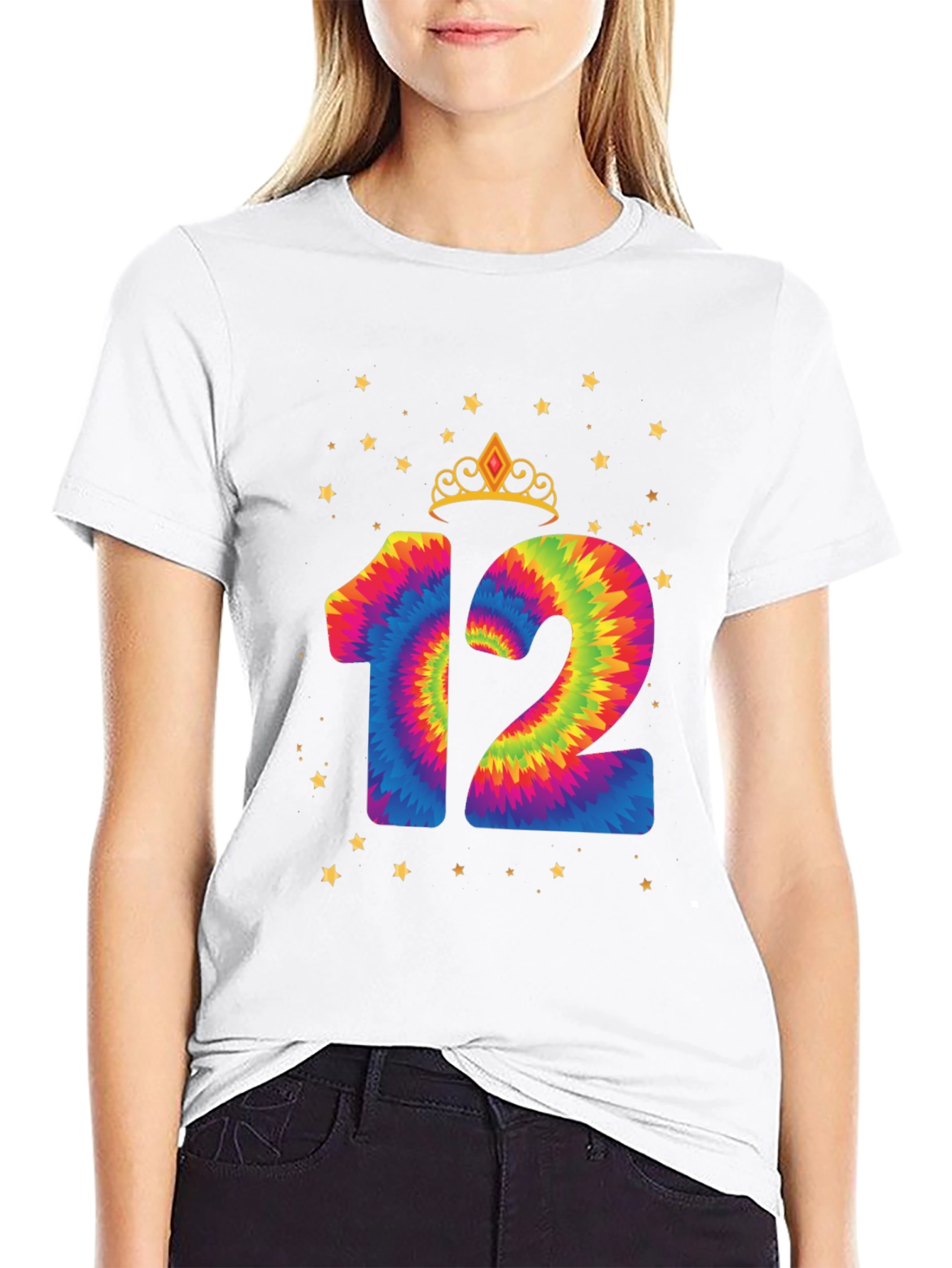 Tie Dye 12th Birthday Tee