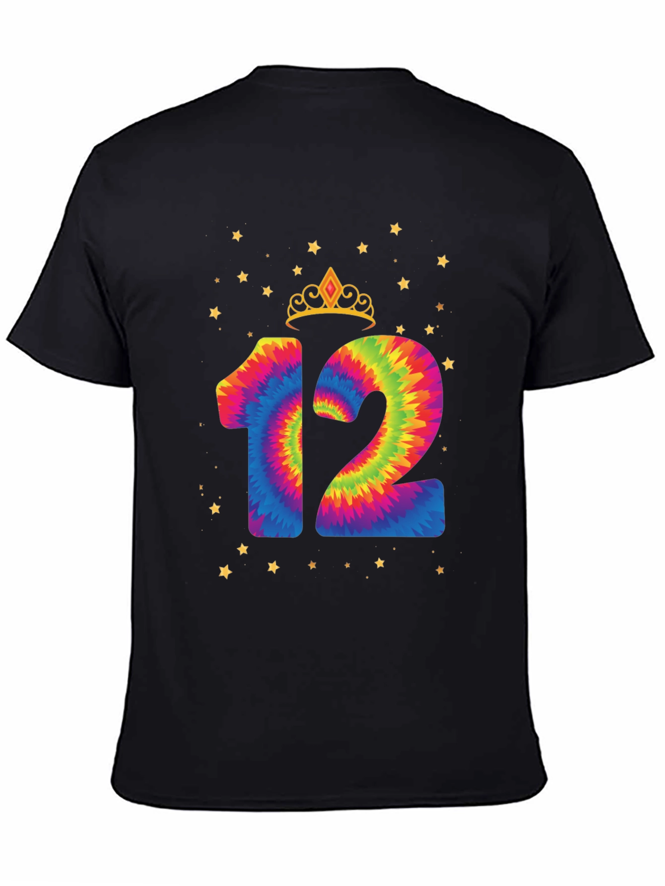 Tie Dye 12th Birthday Tee