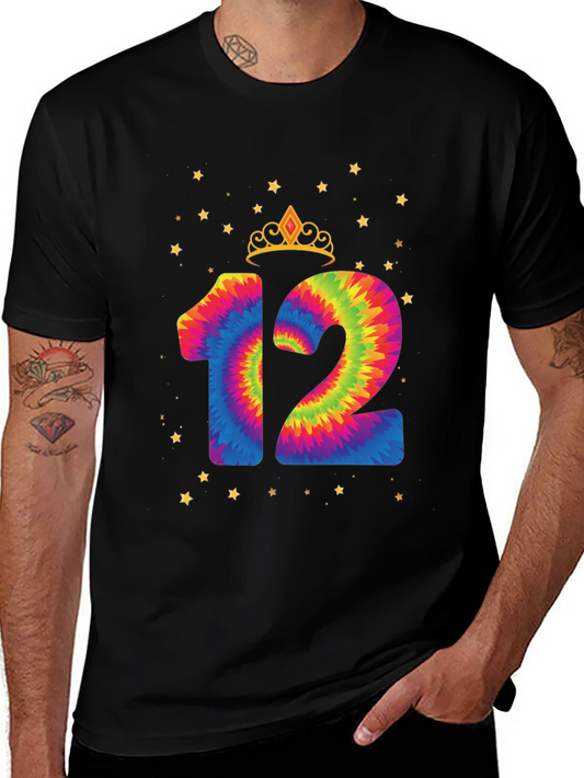 Tie Dye 12th Birthday Tee