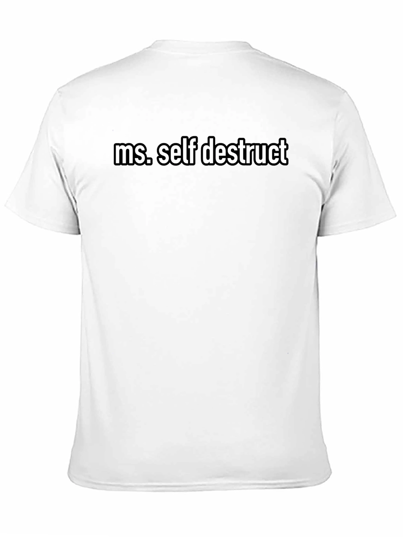 Ms. Self Destruct Black Graphic Tee