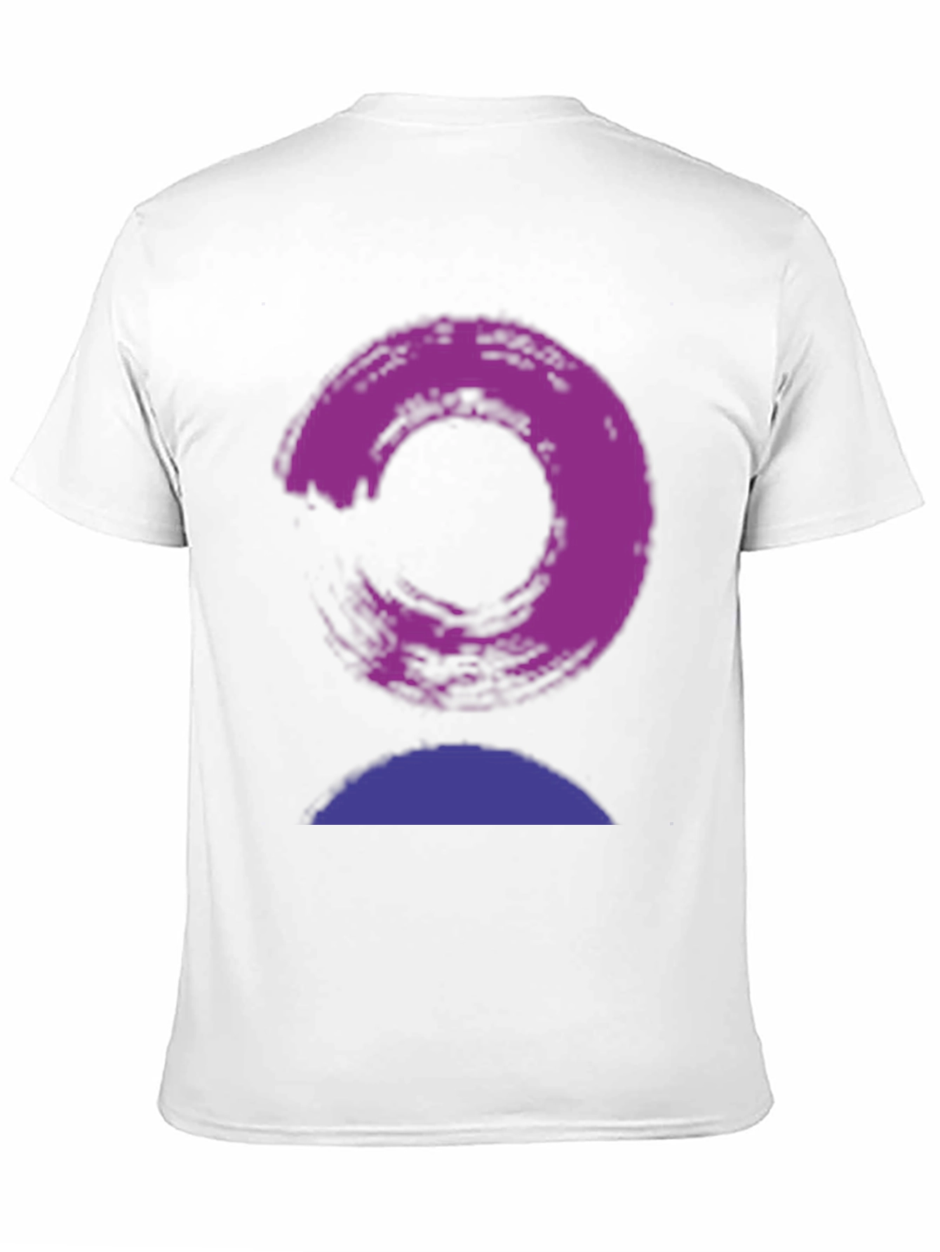 Abstract Circle Graphic Mens Black T-Shirt