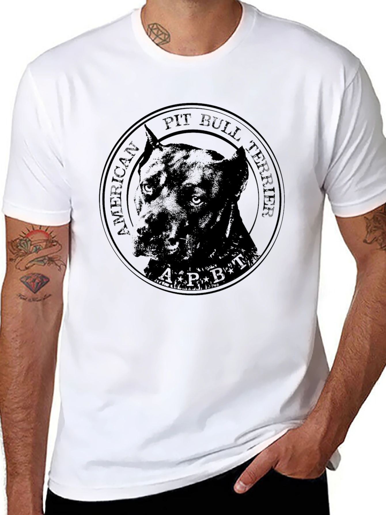 American Pit Bull Terrier Black T-Shirt