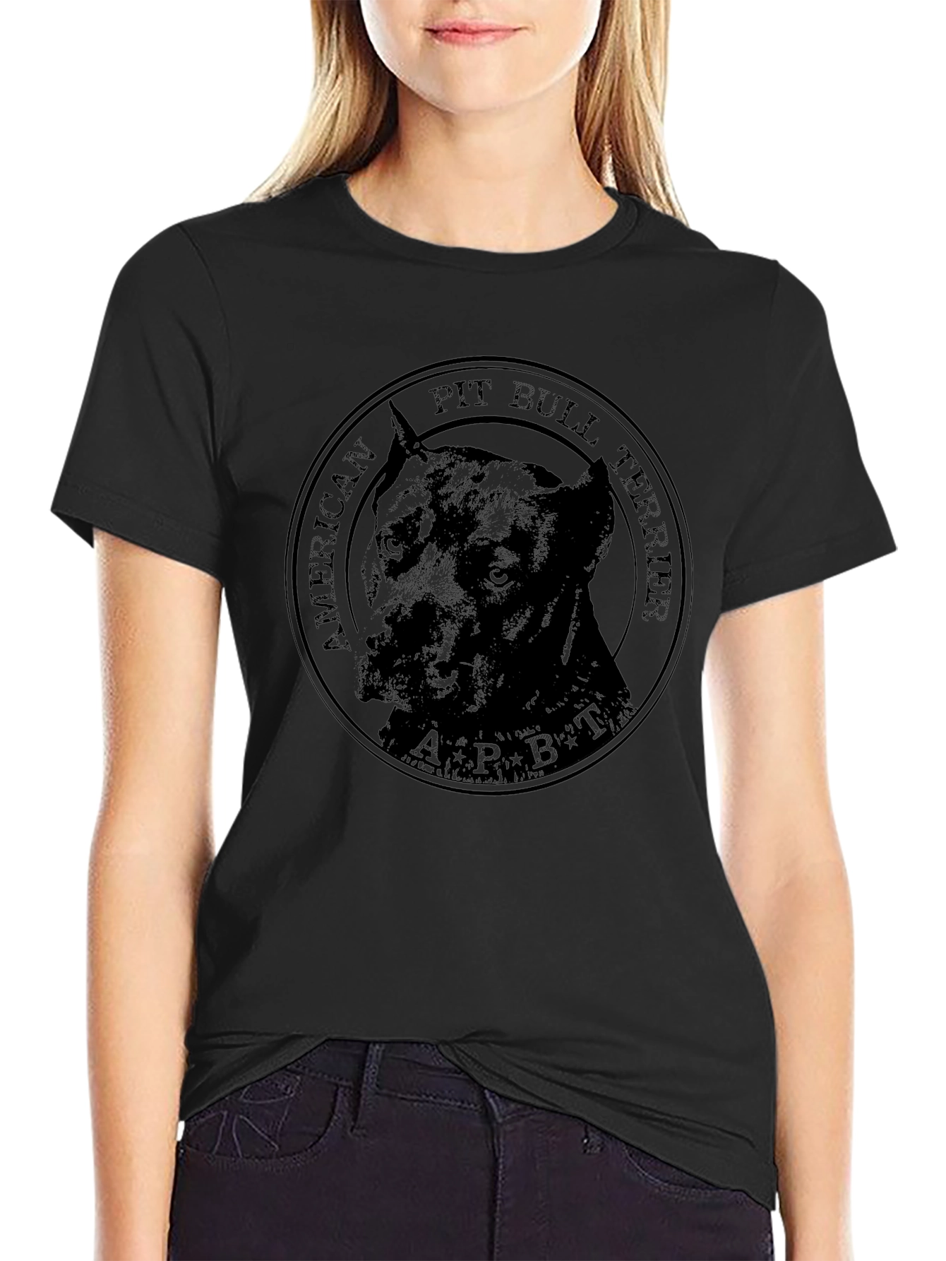 American Pit Bull Terrier Black T-Shirt